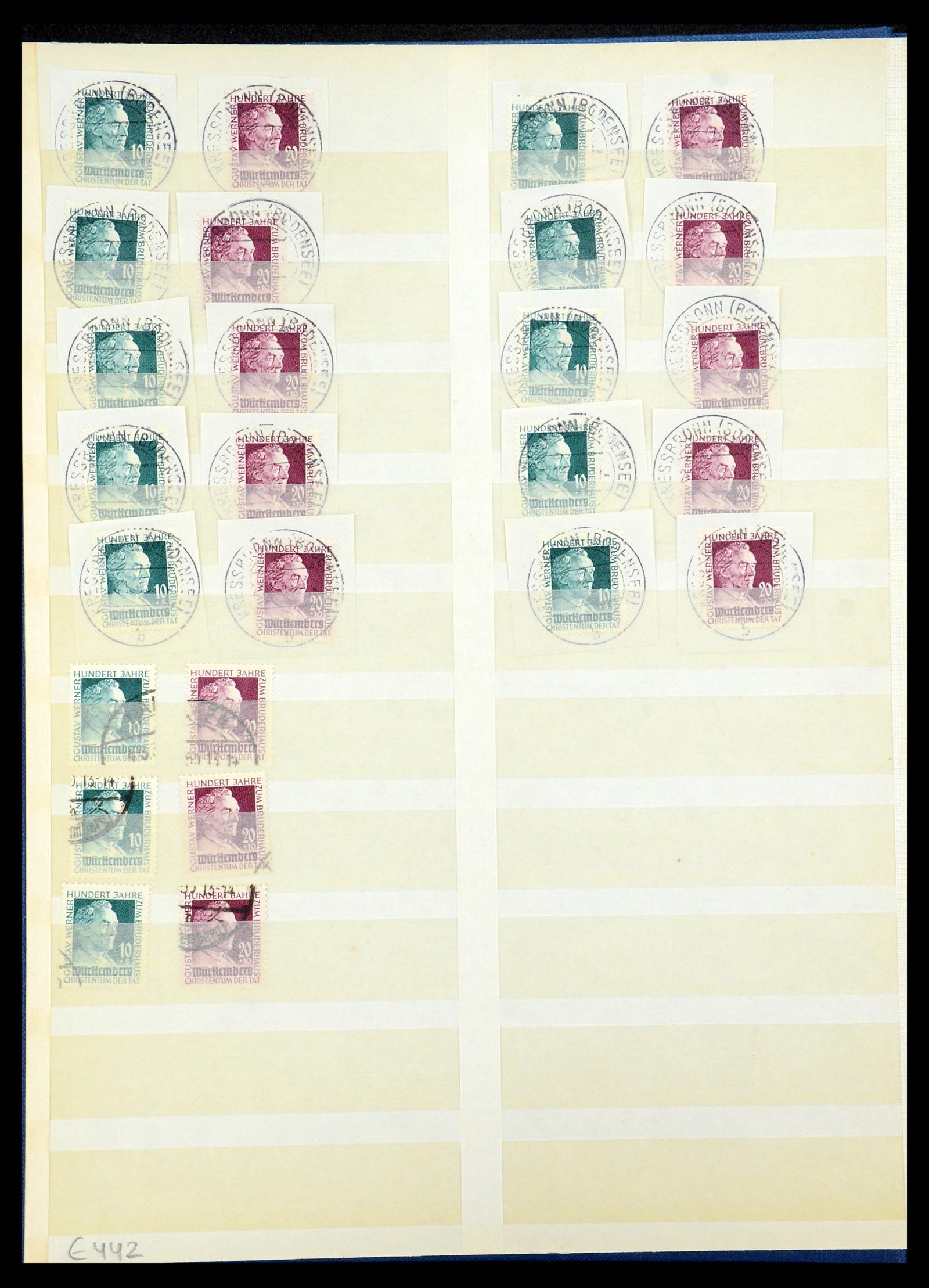 35545 010 - Postzegelverzameling 35545 Franse Zone 1945-1949.