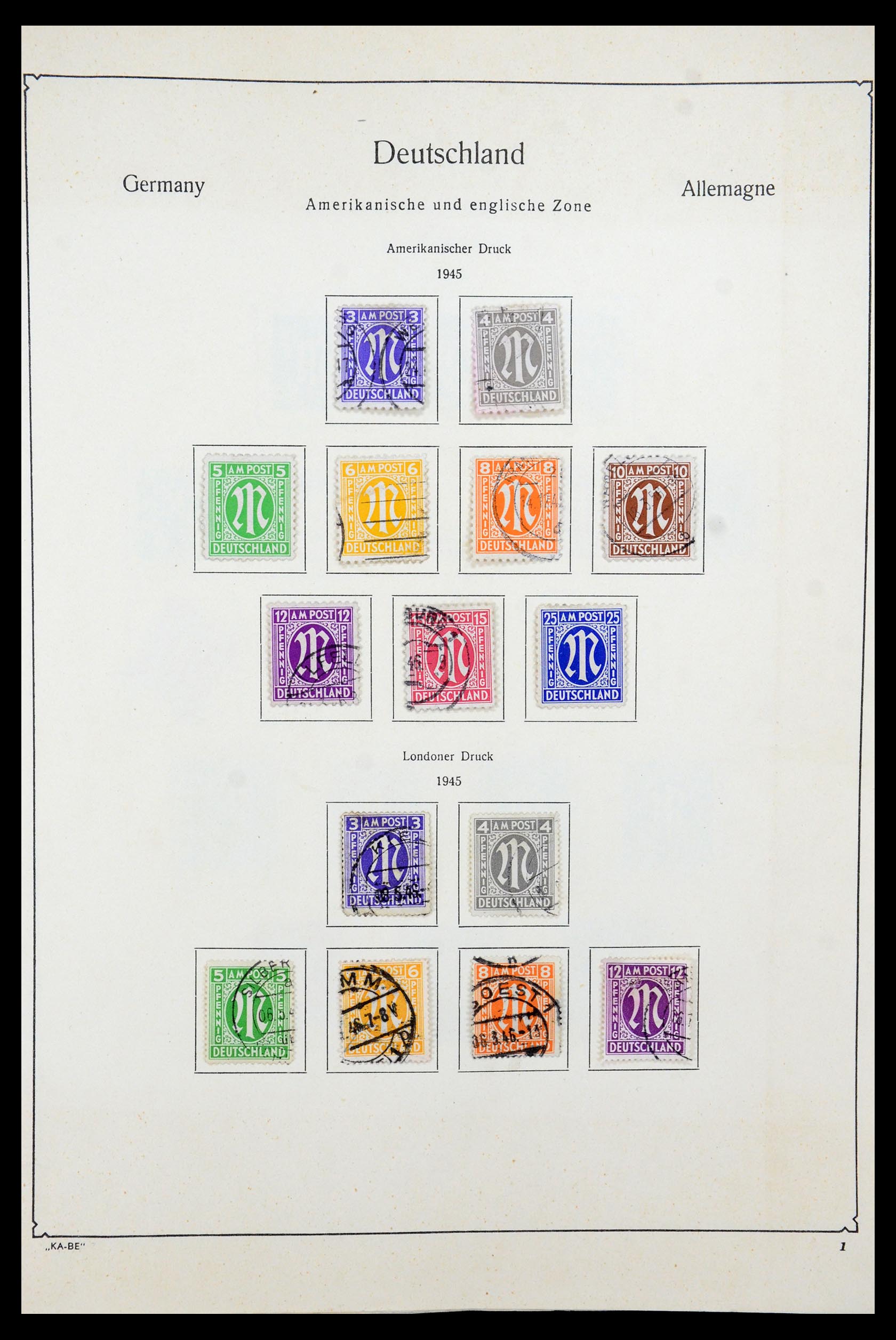 35548 001 - Postzegelverzameling 35548 Duitsland 1945-1989.