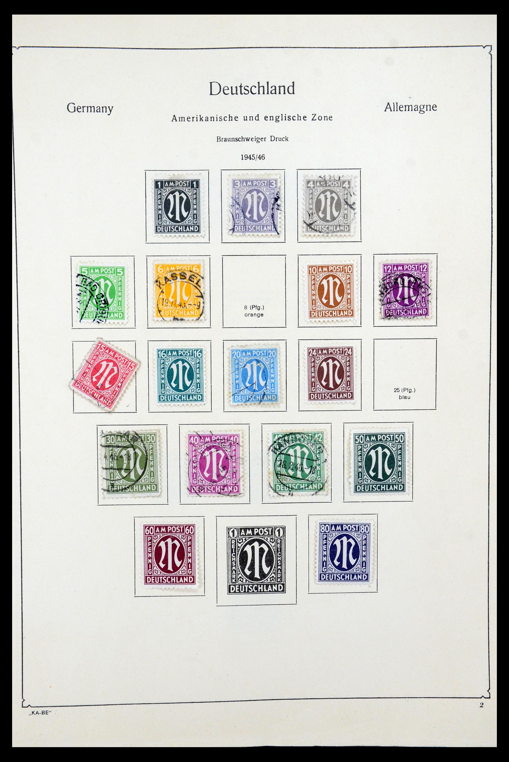 35548 002 - Postzegelverzameling 35548 Duitsland 1945-1989.