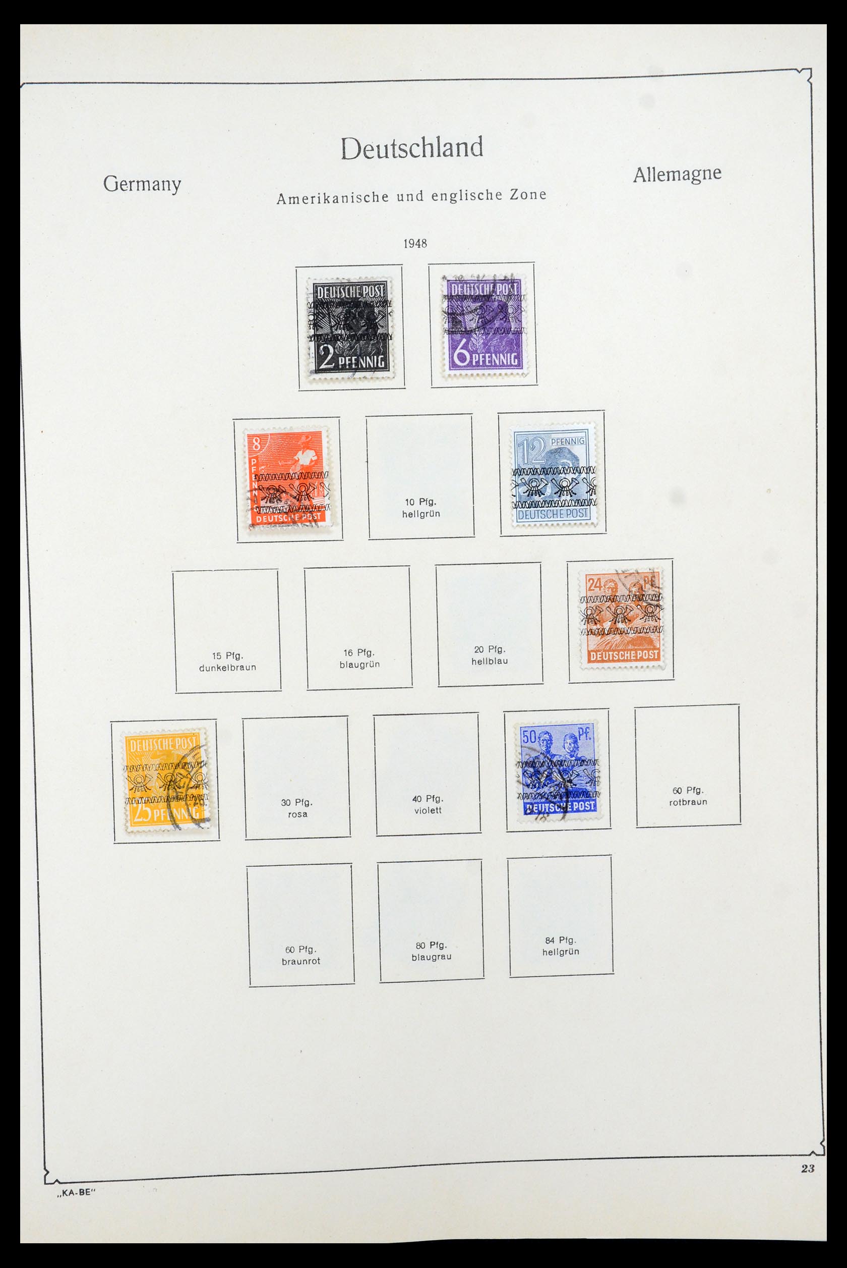 35548 004 - Postzegelverzameling 35548 Duitsland 1945-1989.