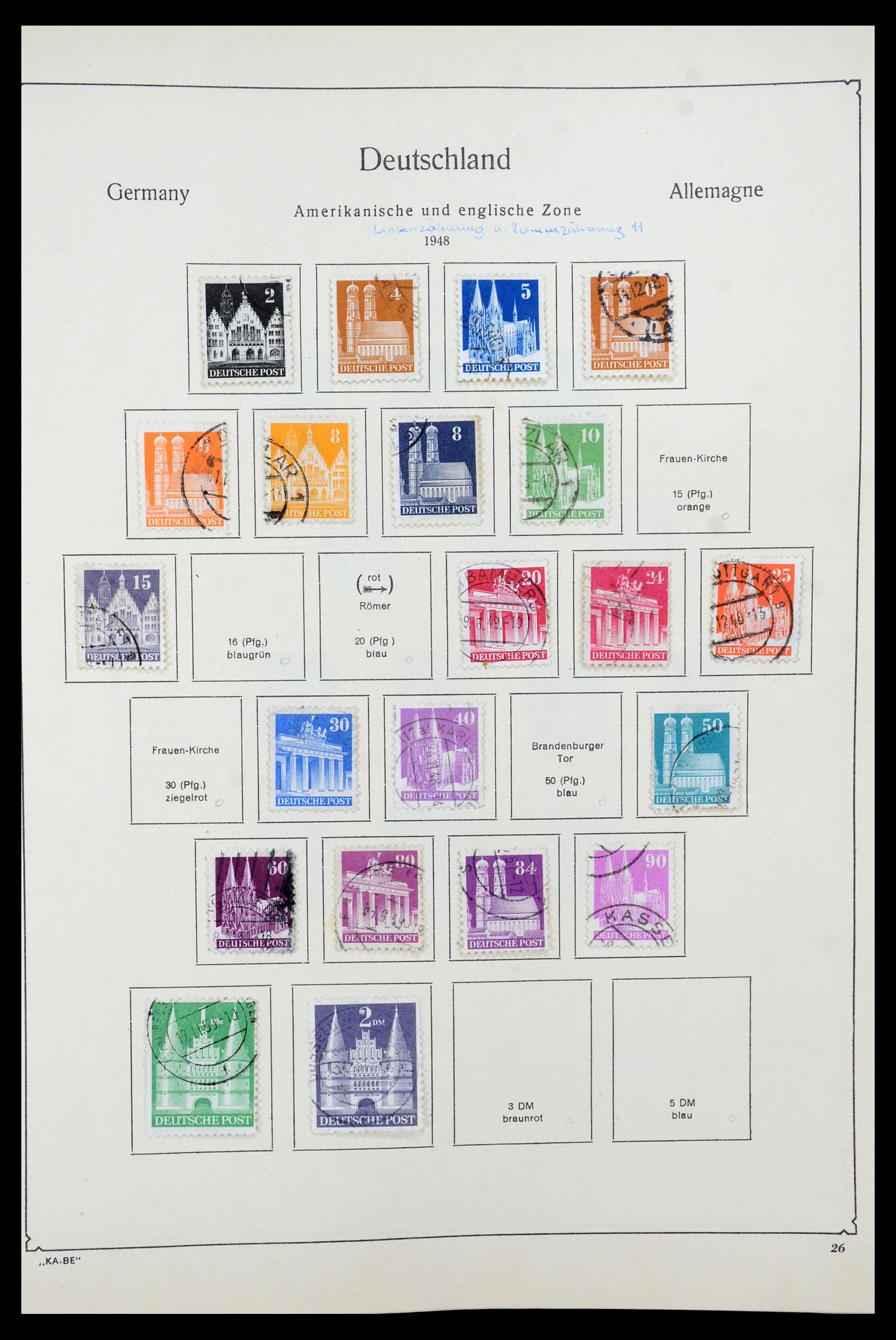 35548 007 - Postzegelverzameling 35548 Duitsland 1945-1989.