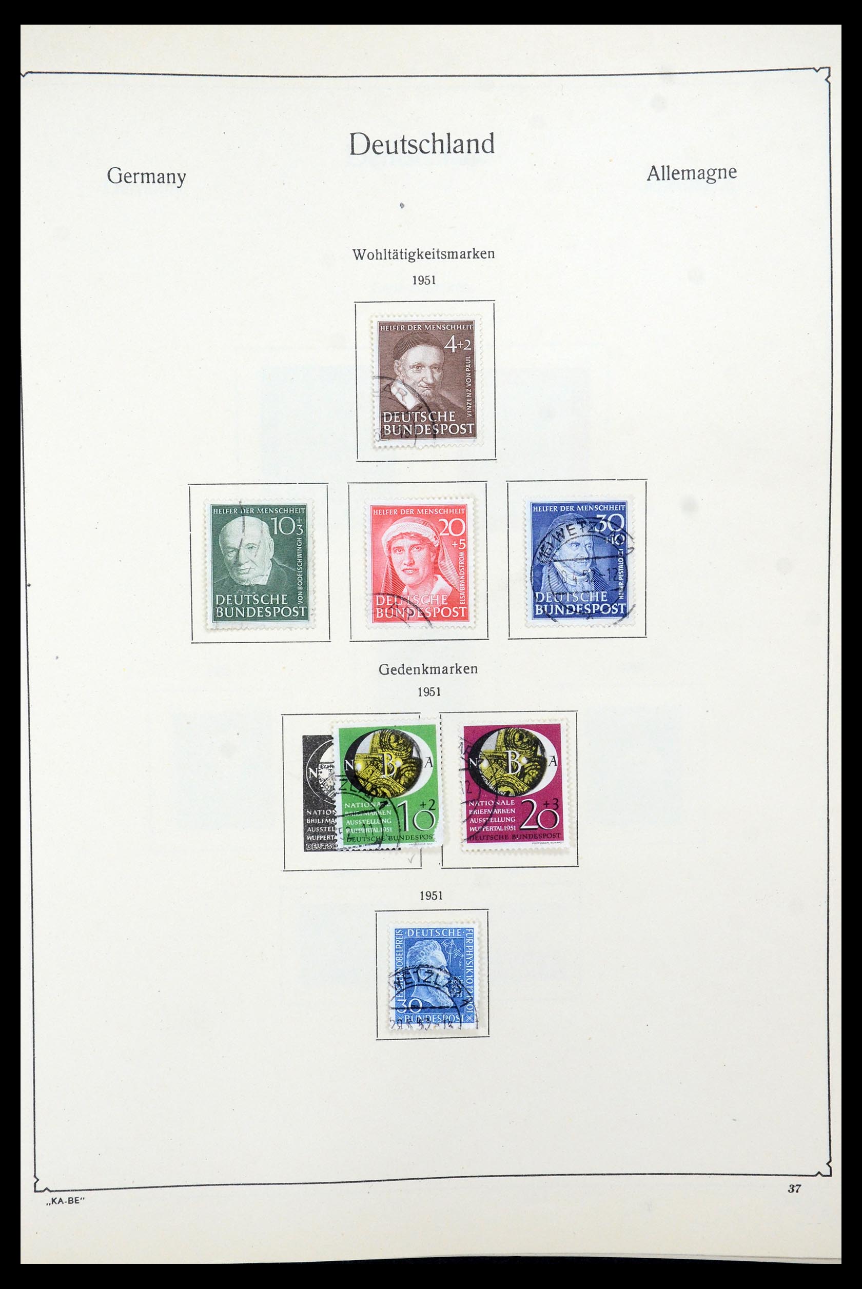 35548 012 - Postzegelverzameling 35548 Duitsland 1945-1989.