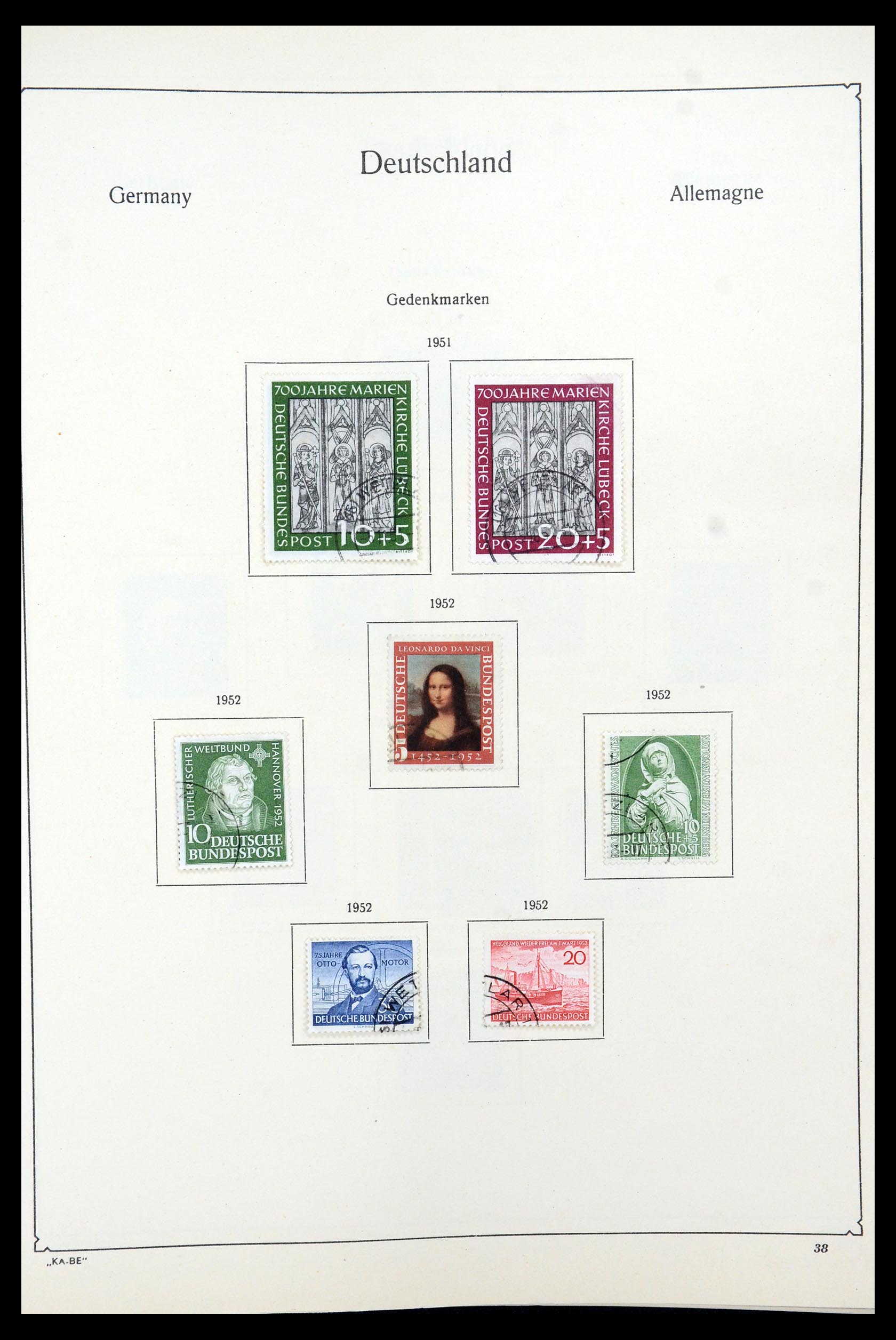 35548 013 - Postzegelverzameling 35548 Duitsland 1945-1989.