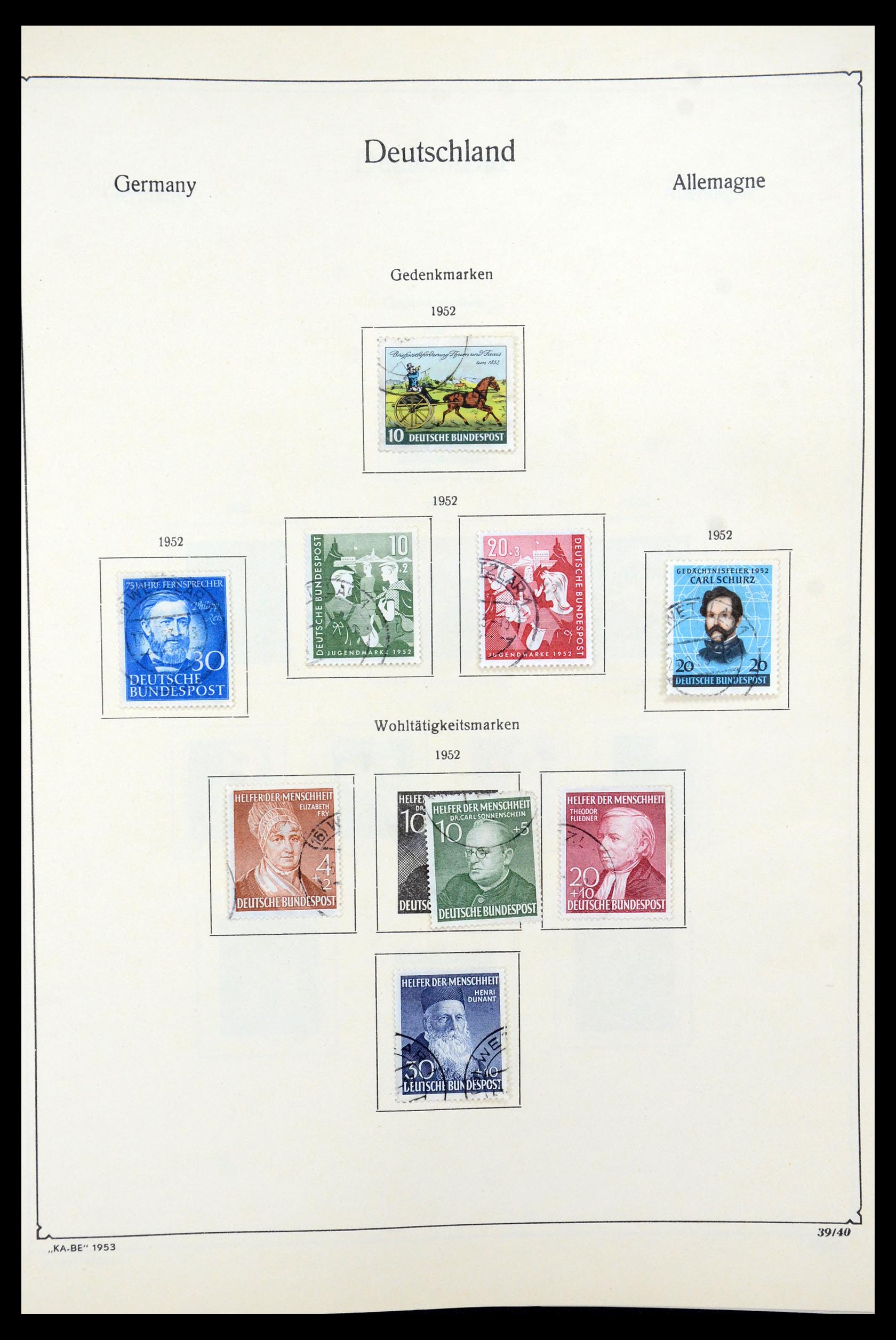 35548 014 - Postzegelverzameling 35548 Duitsland 1945-1989.