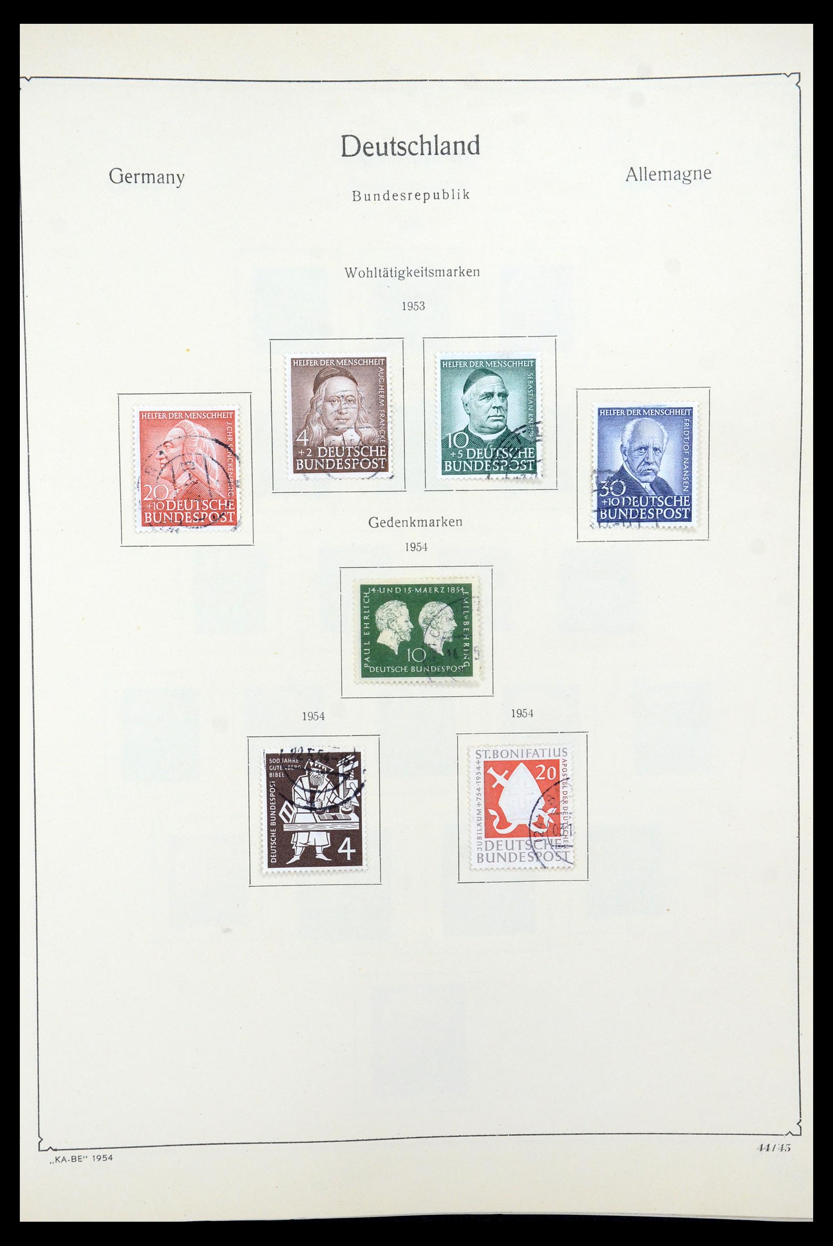 35548 016 - Postzegelverzameling 35548 Duitsland 1945-1989.