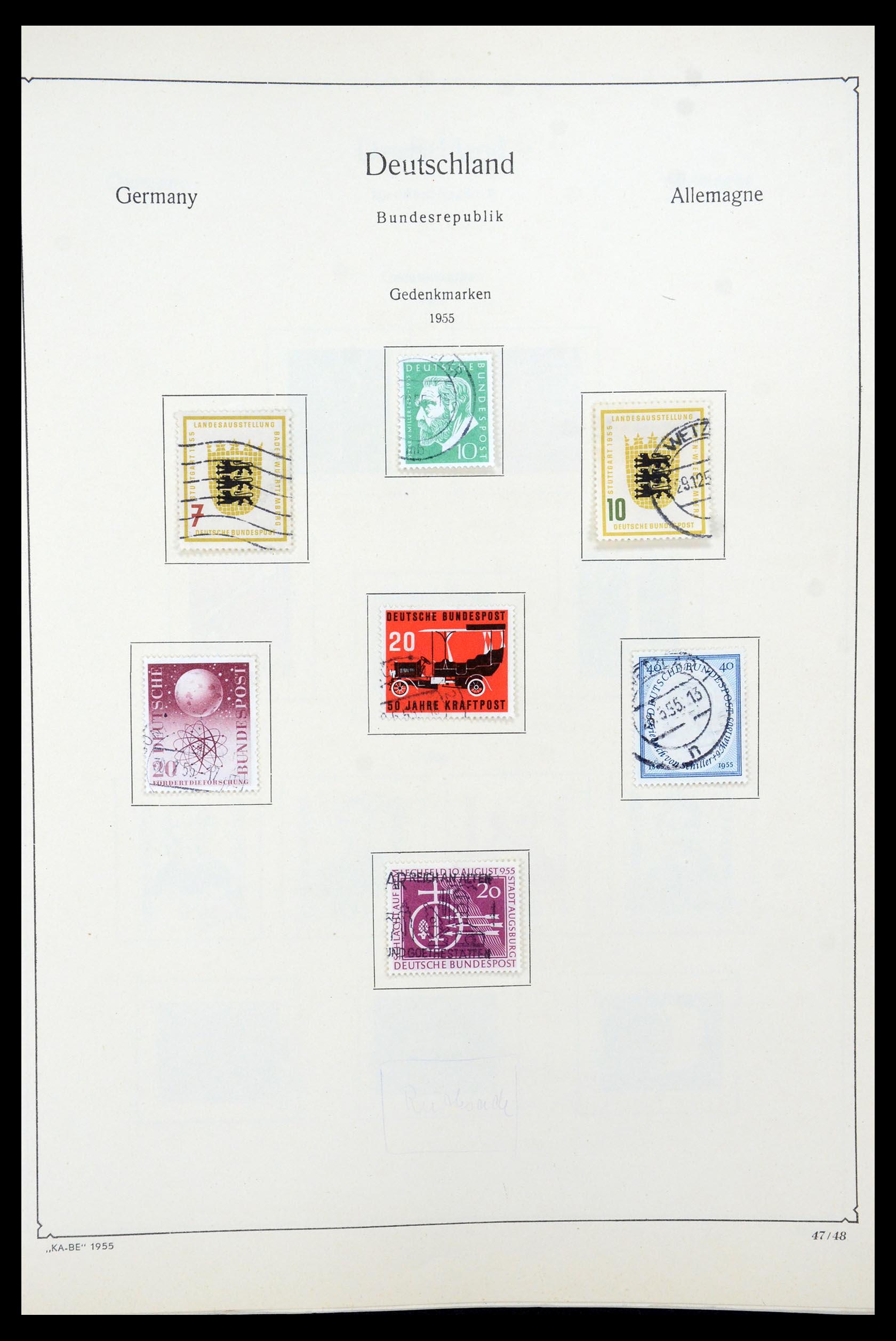 35548 019 - Postzegelverzameling 35548 Duitsland 1945-1989.