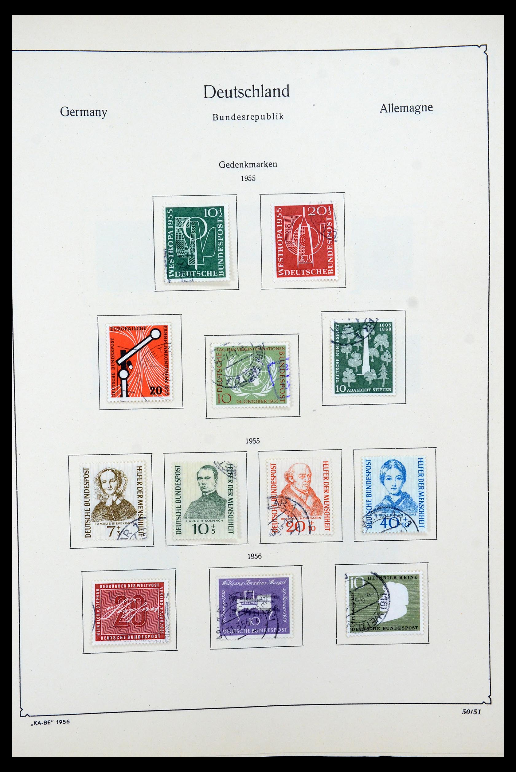 35548 020 - Postzegelverzameling 35548 Duitsland 1945-1989.