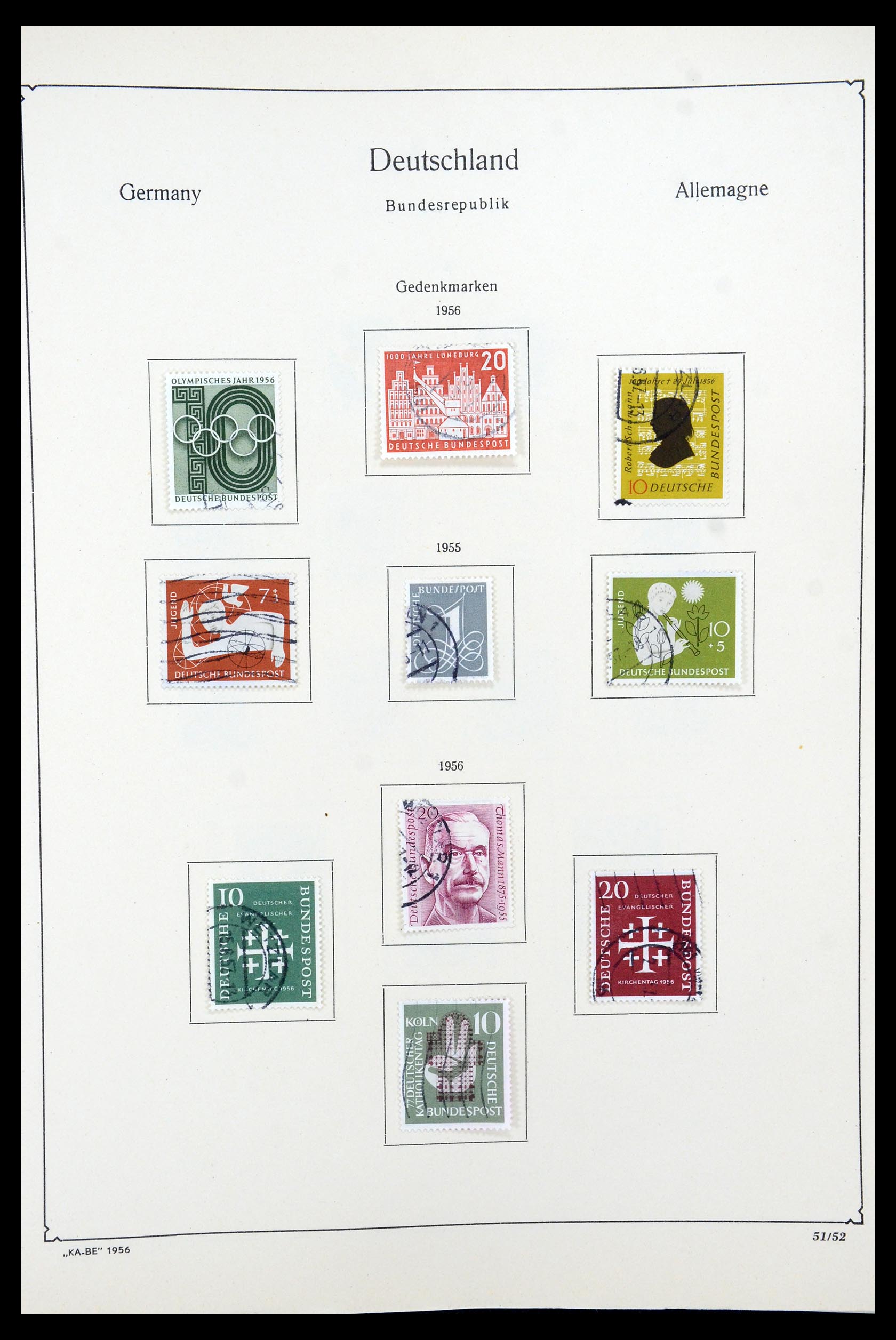 35548 021 - Postzegelverzameling 35548 Duitsland 1945-1989.