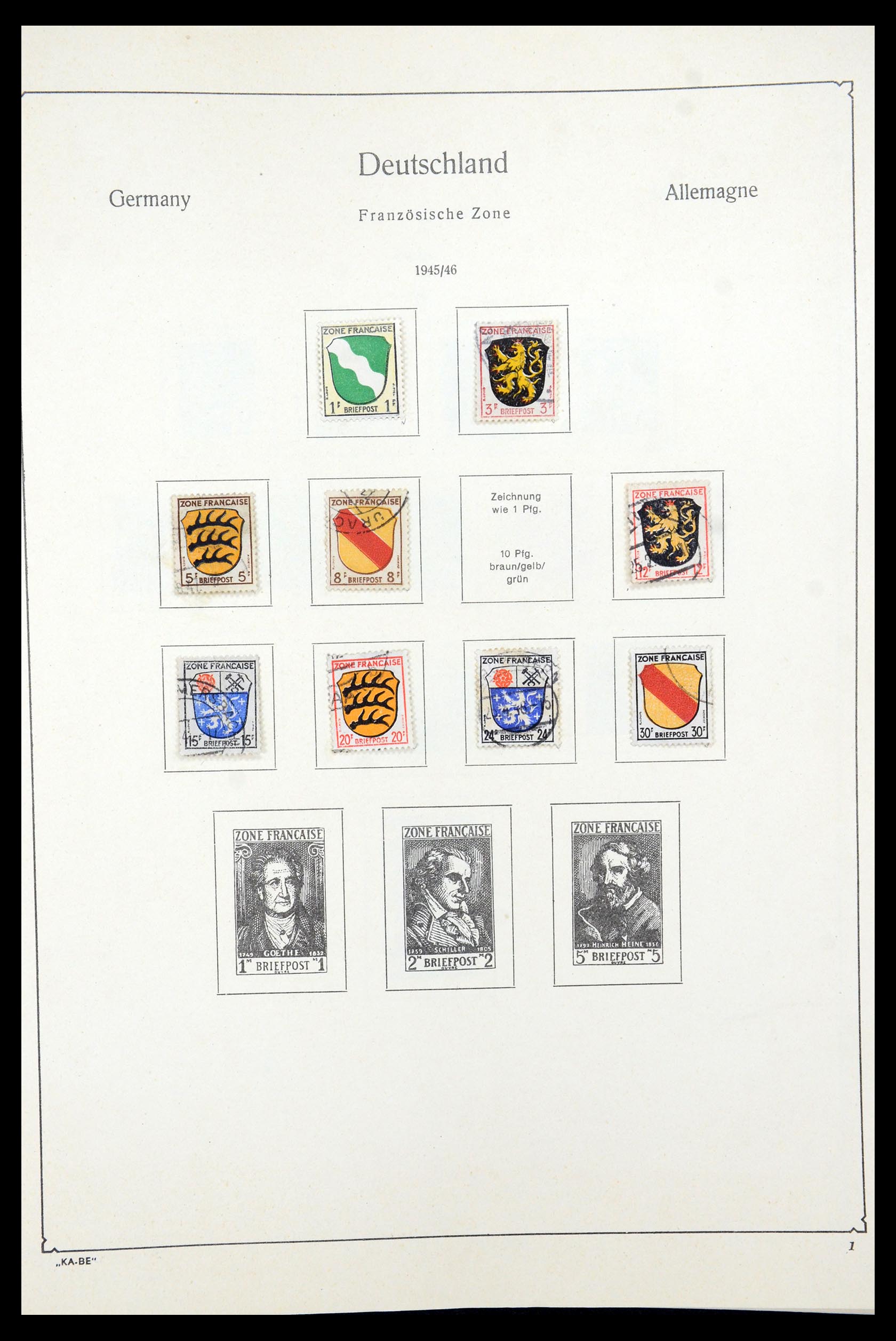 35548 022 - Postzegelverzameling 35548 Duitsland 1945-1989.