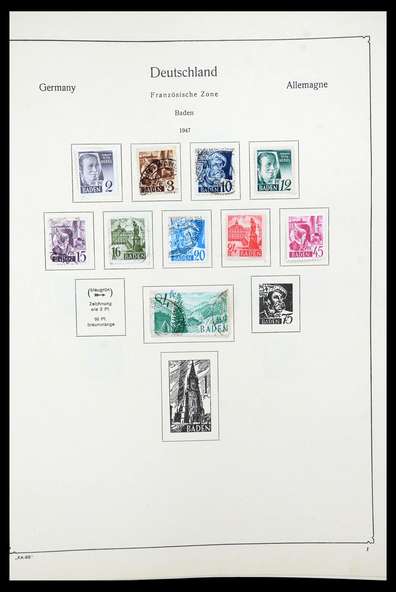 35548 023 - Postzegelverzameling 35548 Duitsland 1945-1989.