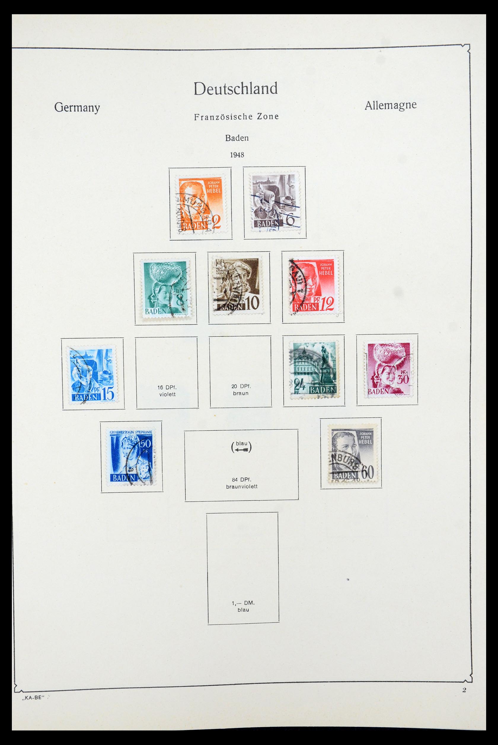 35548 024 - Postzegelverzameling 35548 Duitsland 1945-1989.