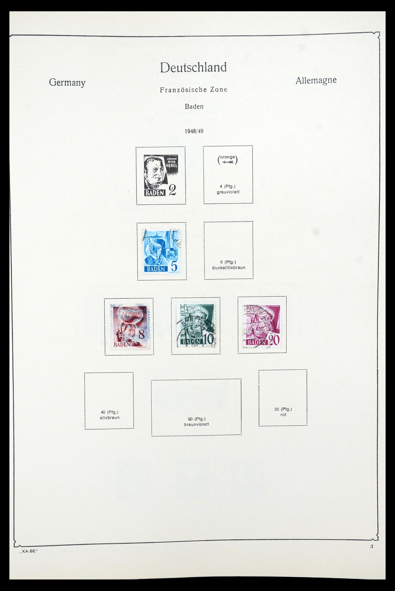 35548 025 - Postzegelverzameling 35548 Duitsland 1945-1989.
