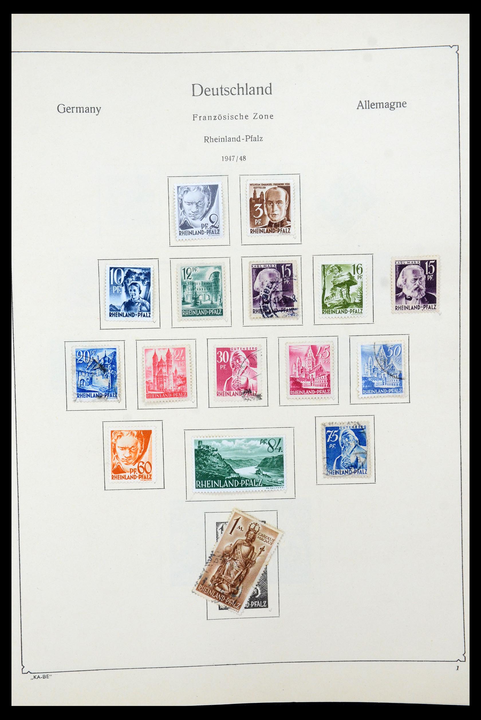 35548 026 - Postzegelverzameling 35548 Duitsland 1945-1989.