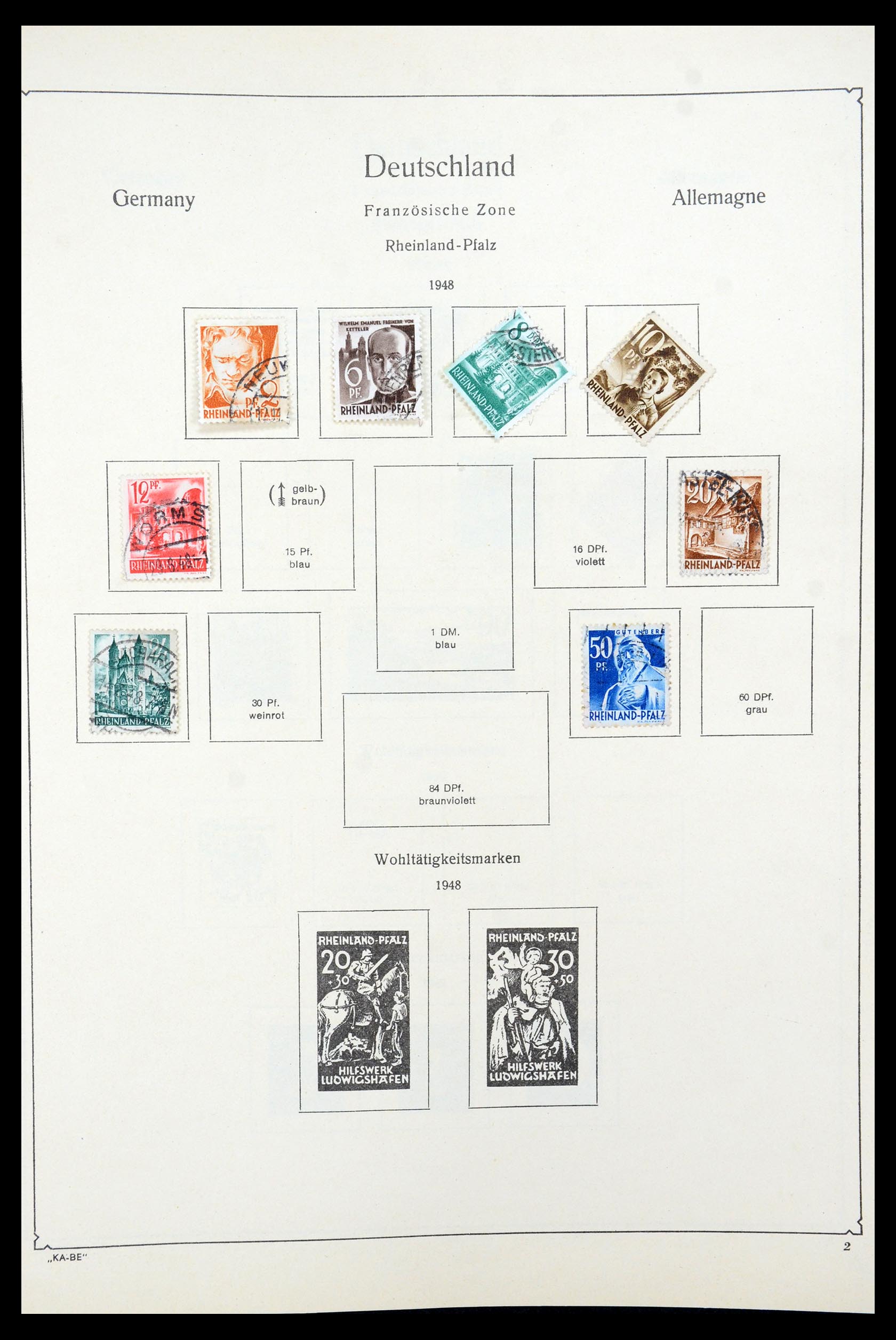 35548 027 - Postzegelverzameling 35548 Duitsland 1945-1989.