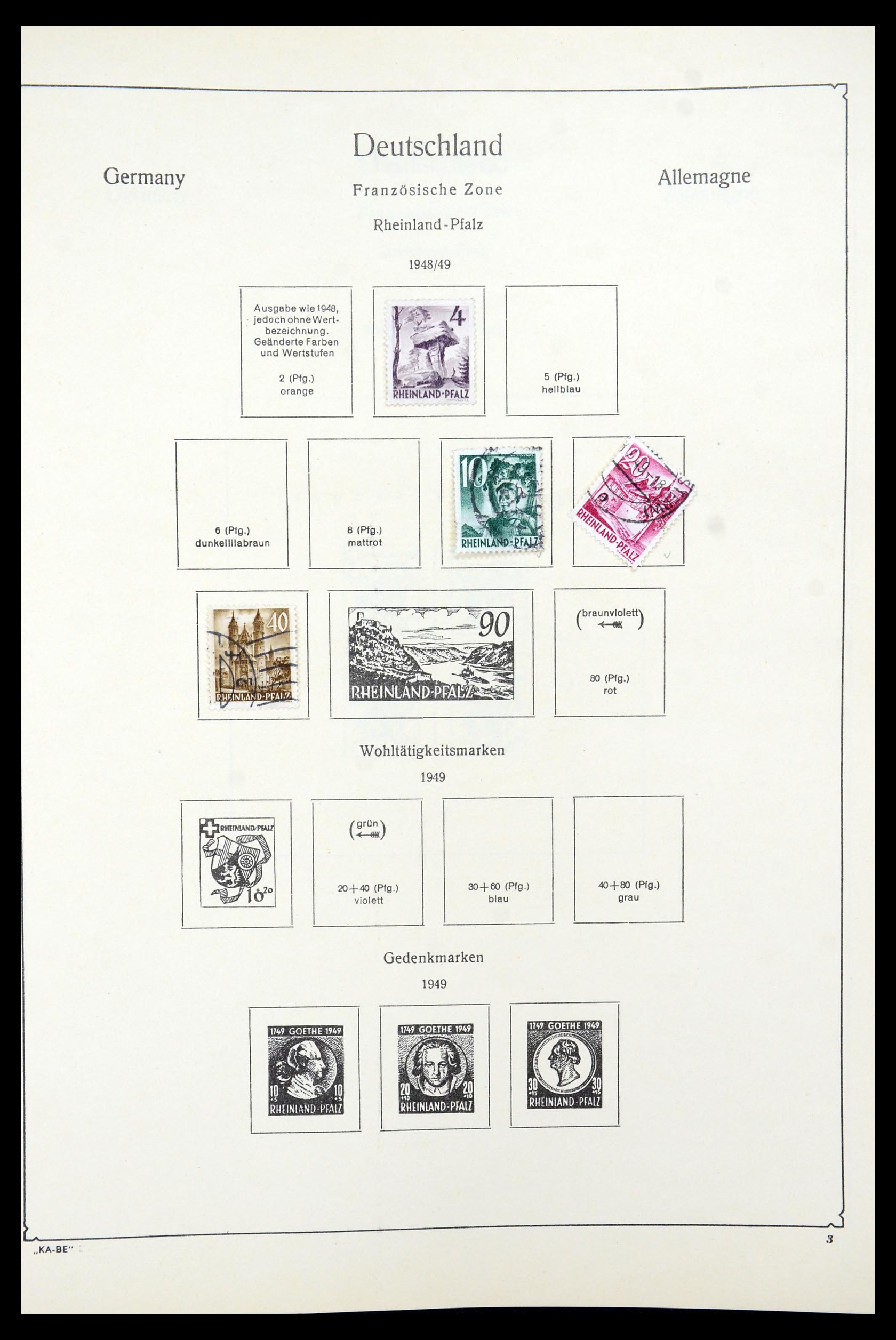 35548 028 - Postzegelverzameling 35548 Duitsland 1945-1989.