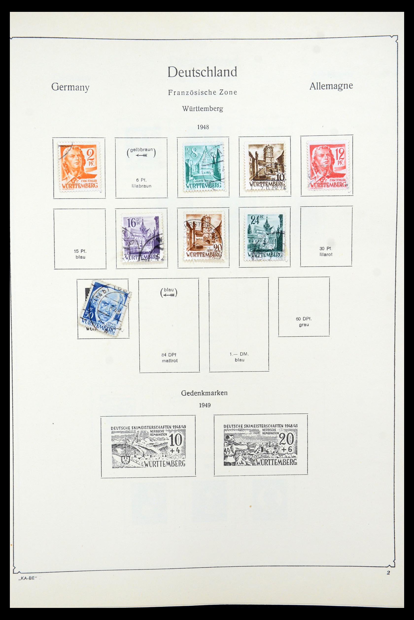 35548 030 - Postzegelverzameling 35548 Duitsland 1945-1989.