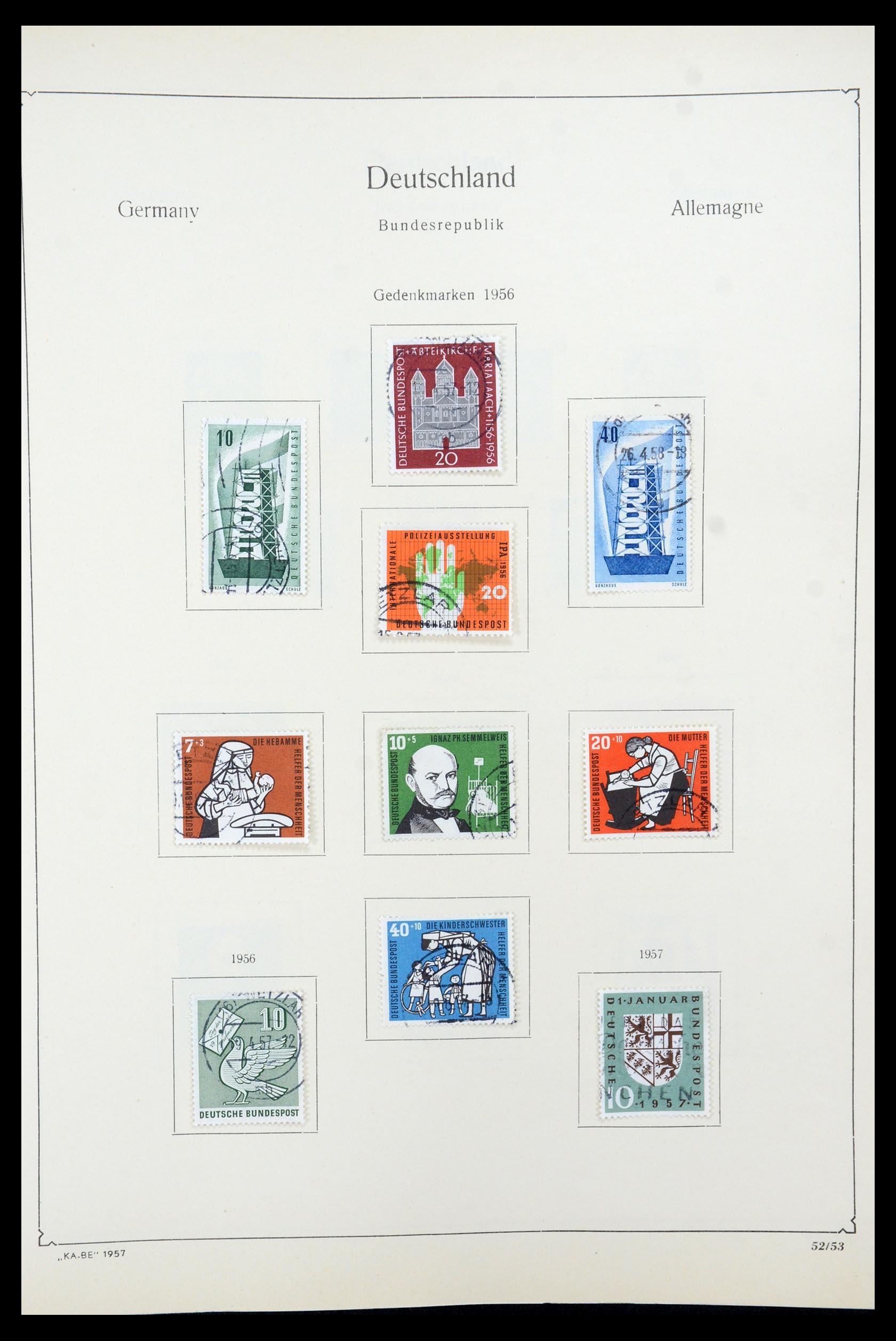 35548 032 - Postzegelverzameling 35548 Duitsland 1945-1989.