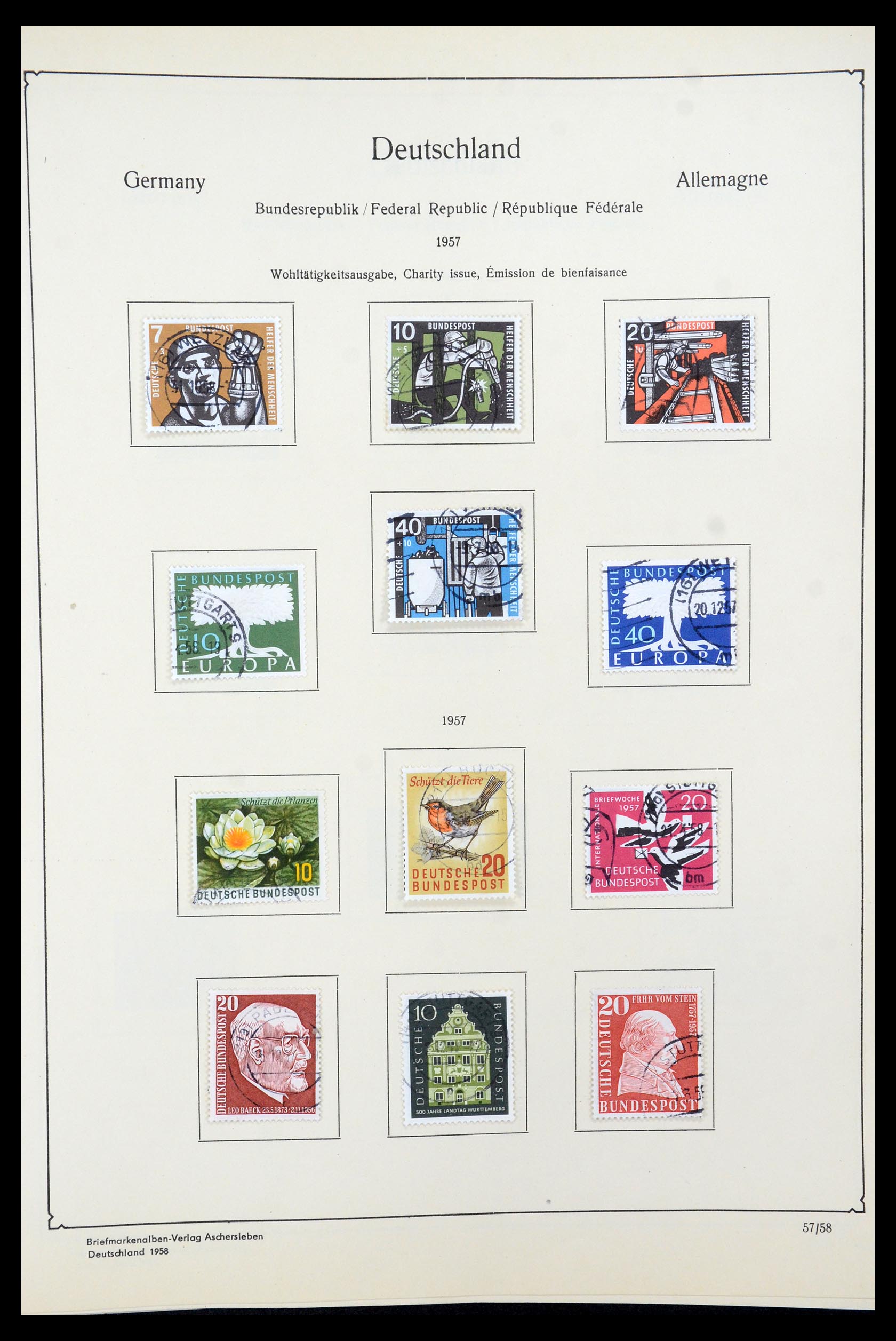 35548 035 - Postzegelverzameling 35548 Duitsland 1945-1989.