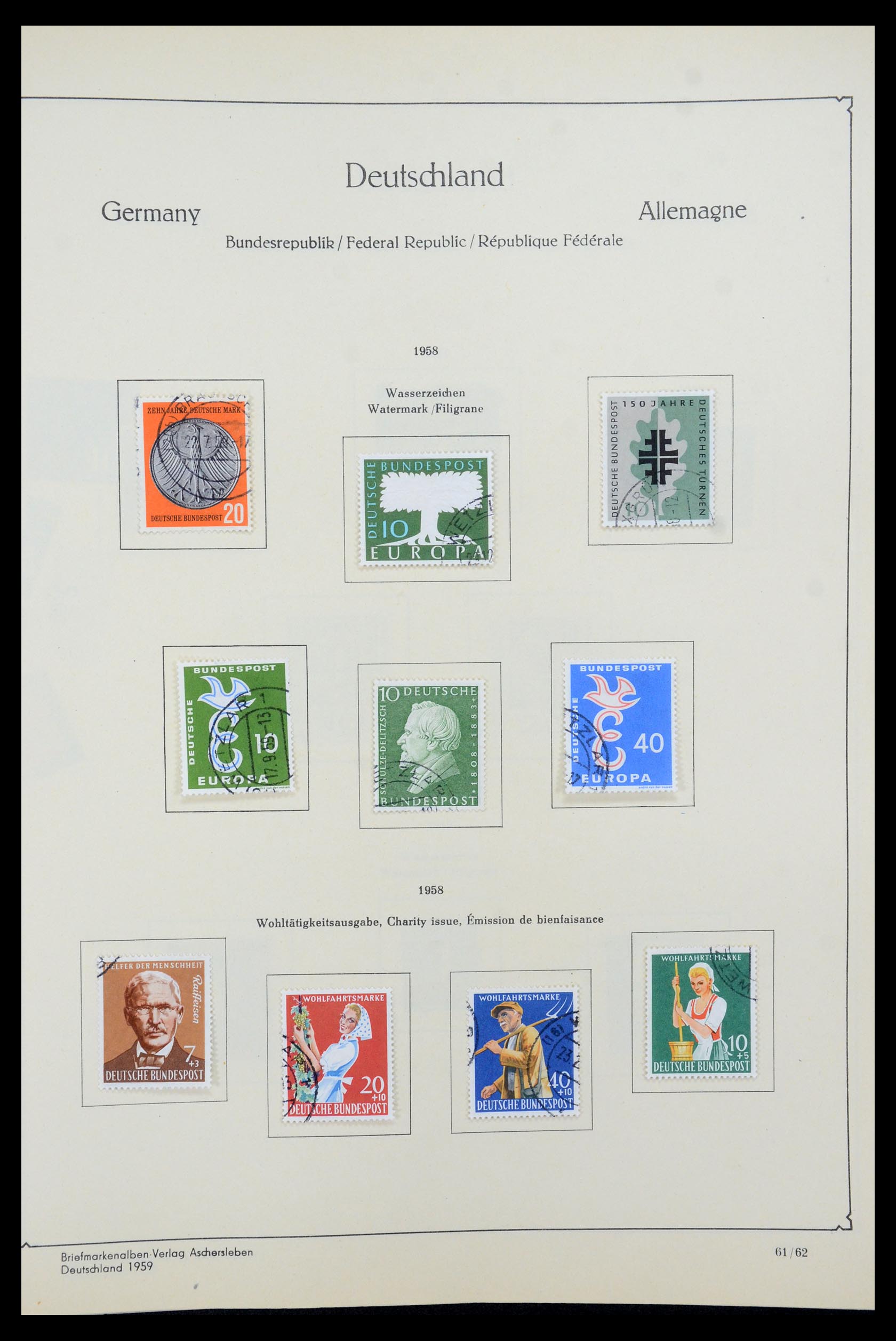 35548 037 - Postzegelverzameling 35548 Duitsland 1945-1989.