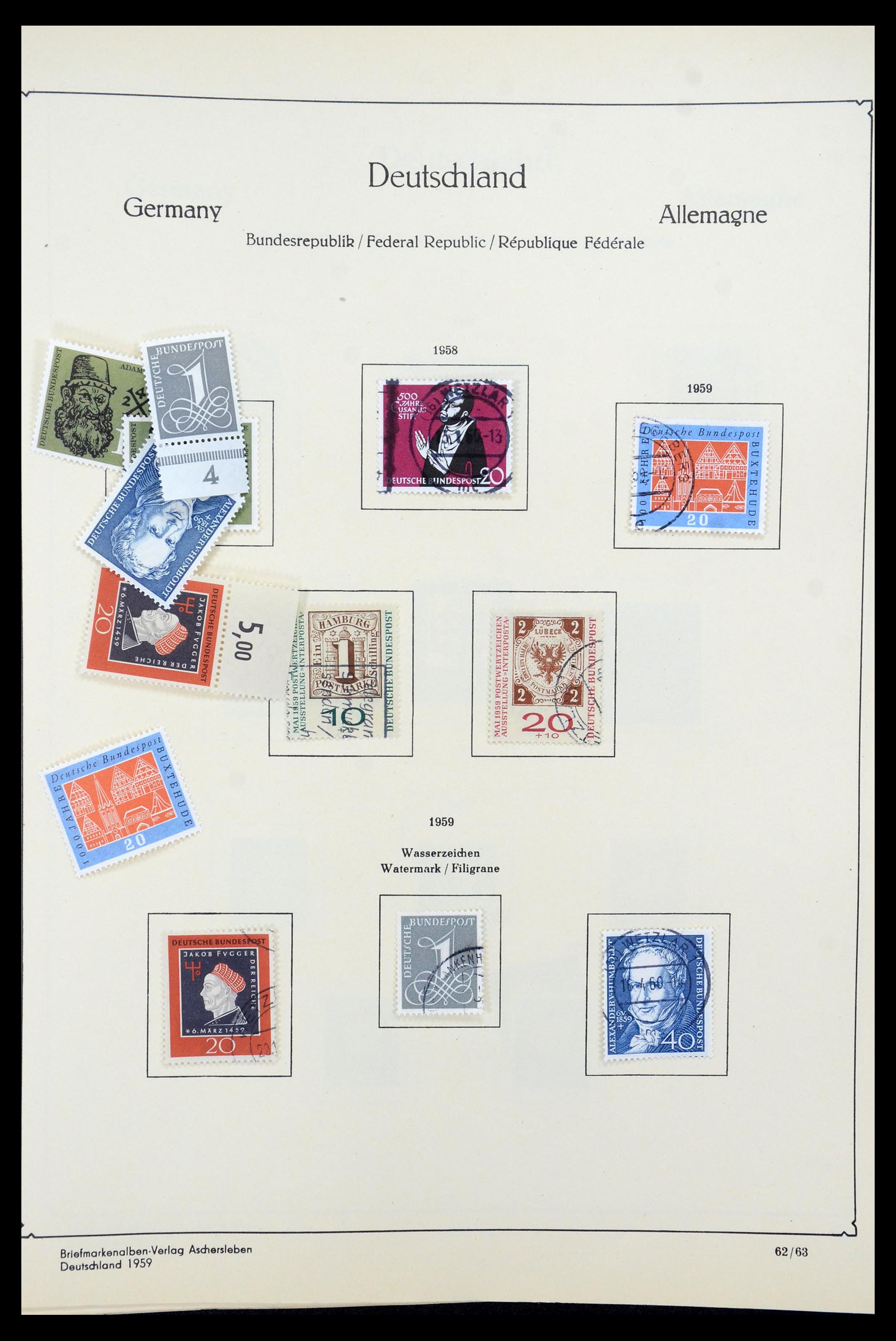35548 038 - Postzegelverzameling 35548 Duitsland 1945-1989.