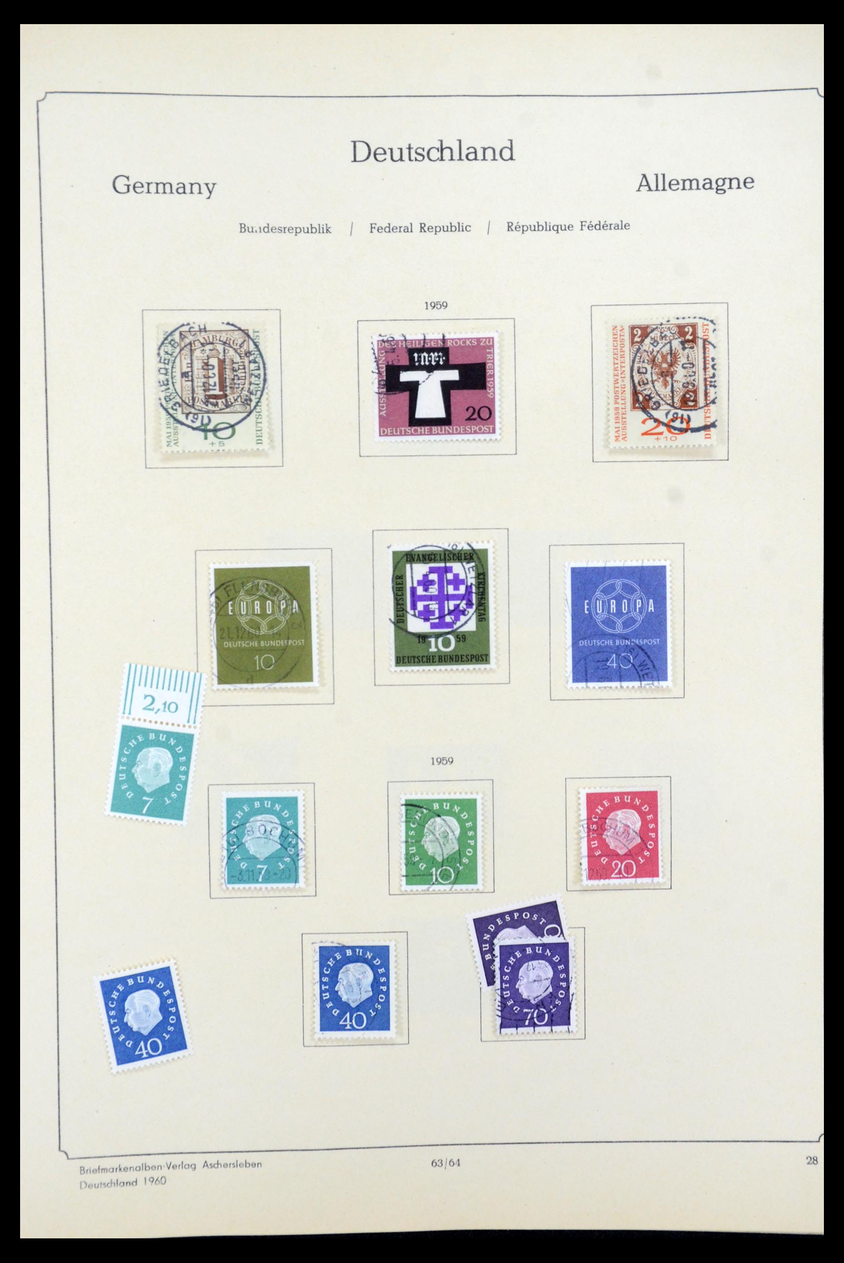 35548 039 - Postzegelverzameling 35548 Duitsland 1945-1989.