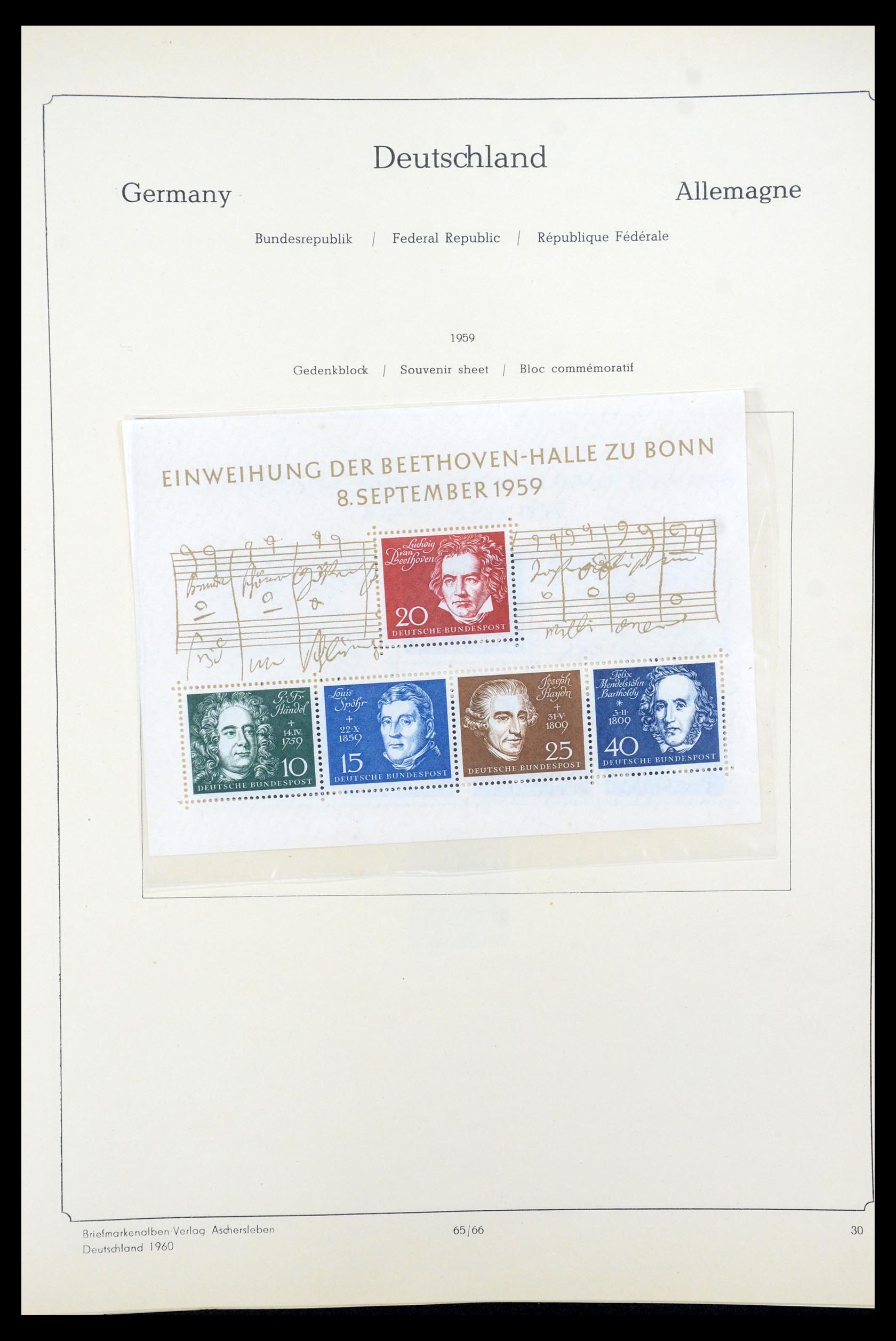 35548 041 - Postzegelverzameling 35548 Duitsland 1945-1989.
