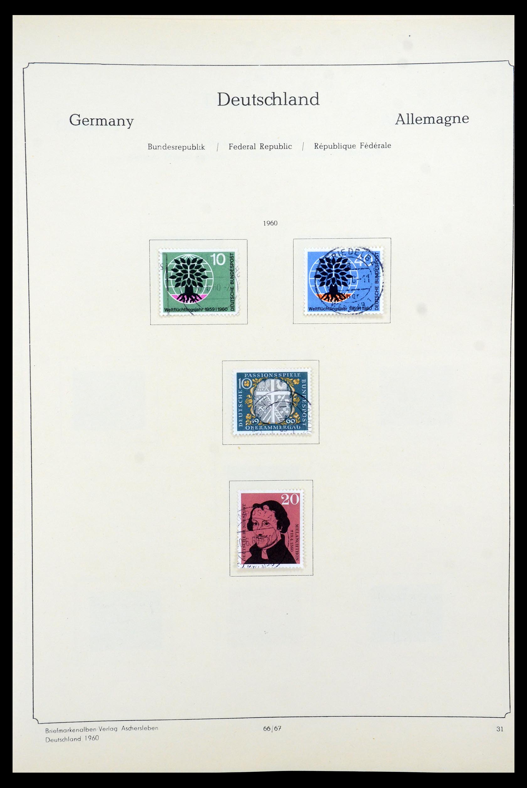 35548 042 - Postzegelverzameling 35548 Duitsland 1945-1989.