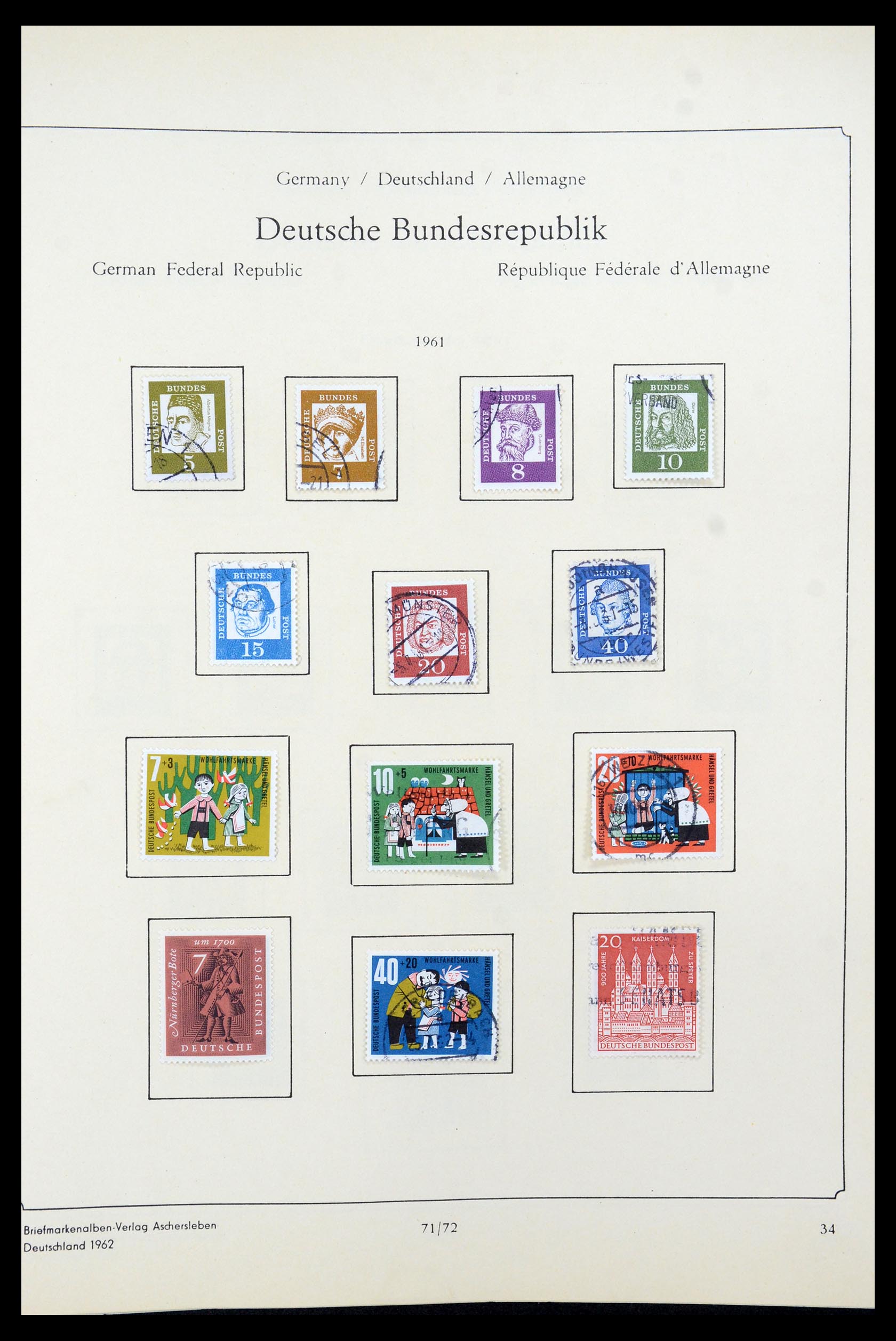 35548 045 - Postzegelverzameling 35548 Duitsland 1945-1989.