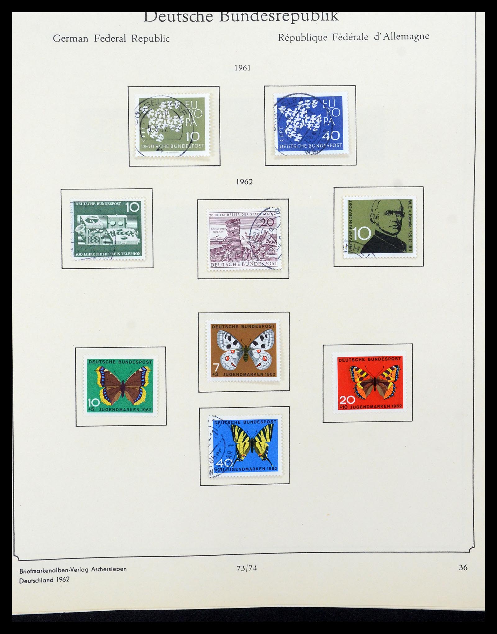 35548 047 - Postzegelverzameling 35548 Duitsland 1945-1989.