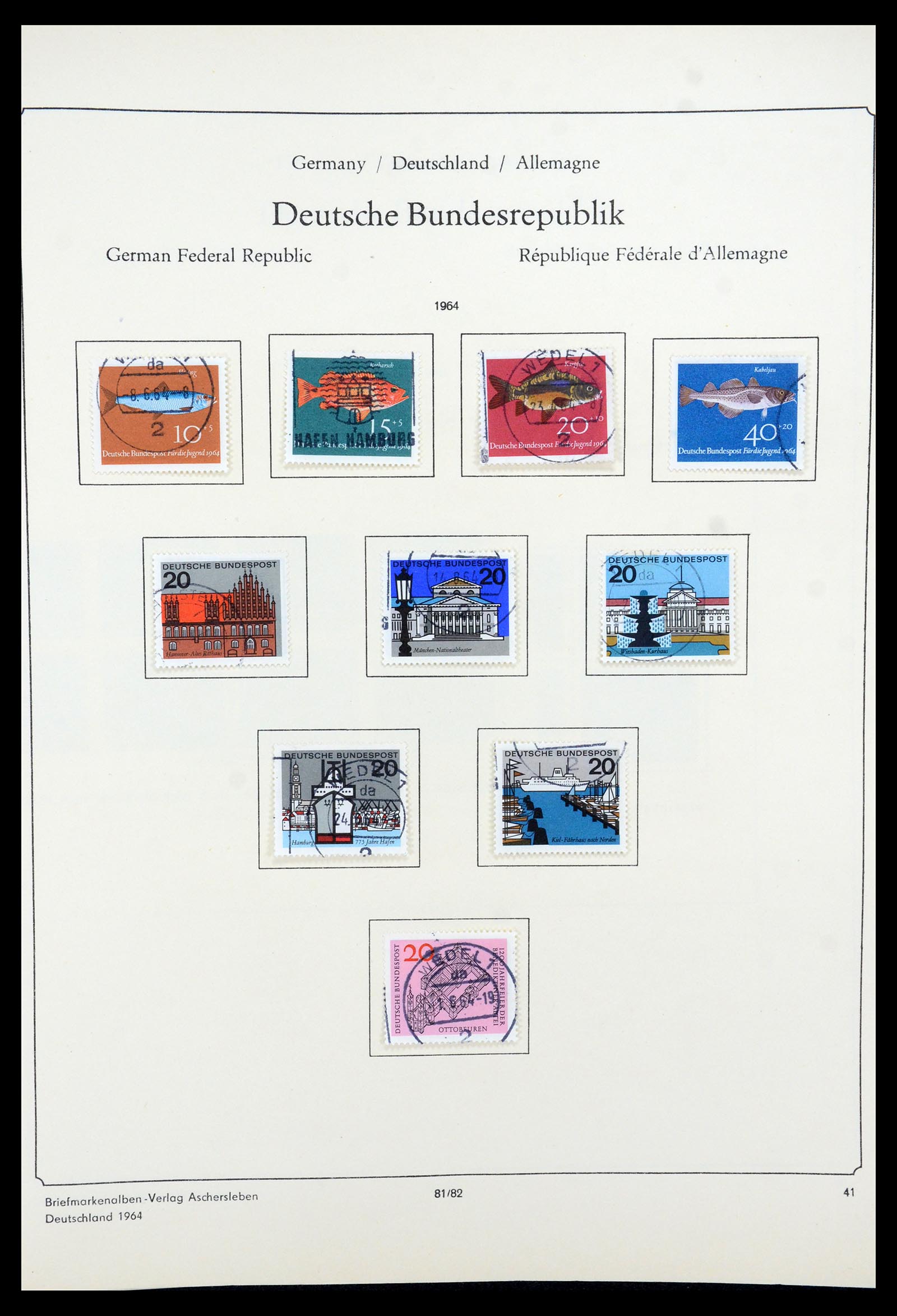 35548 052 - Postzegelverzameling 35548 Duitsland 1945-1989.