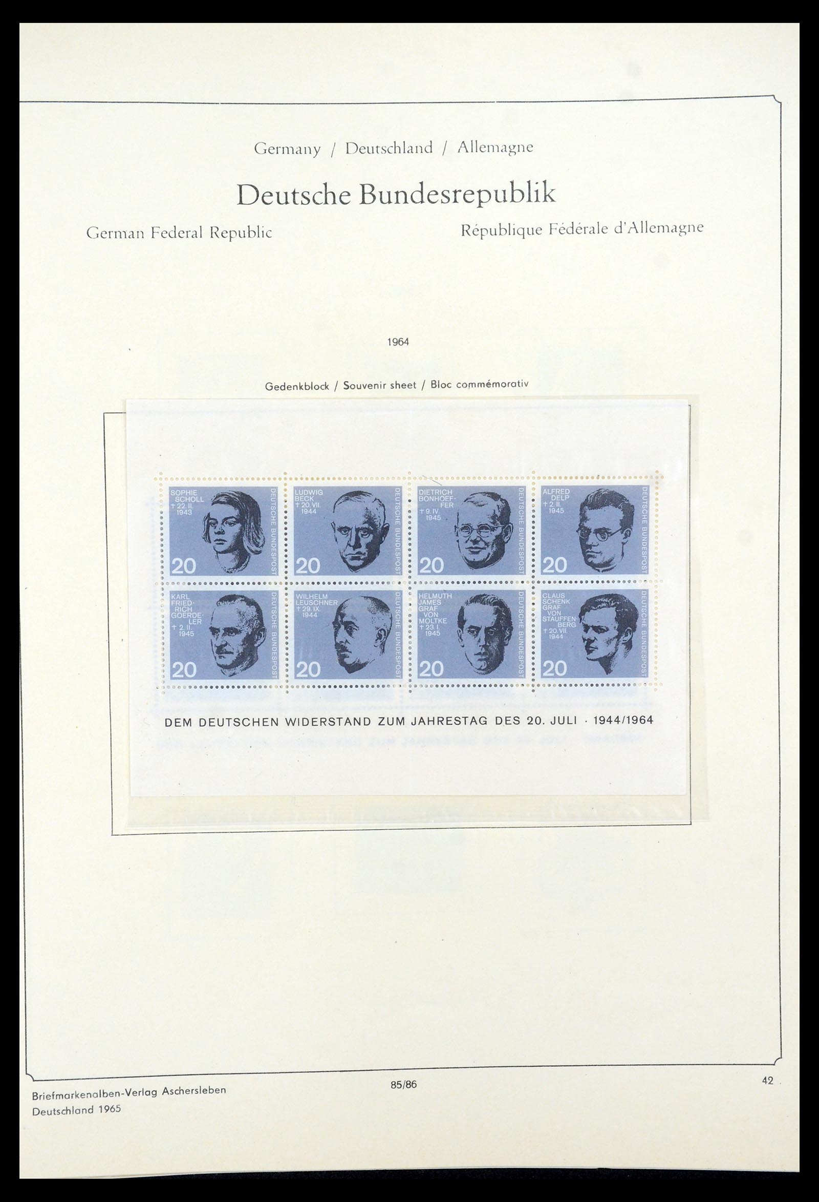 35548 053 - Postzegelverzameling 35548 Duitsland 1945-1989.