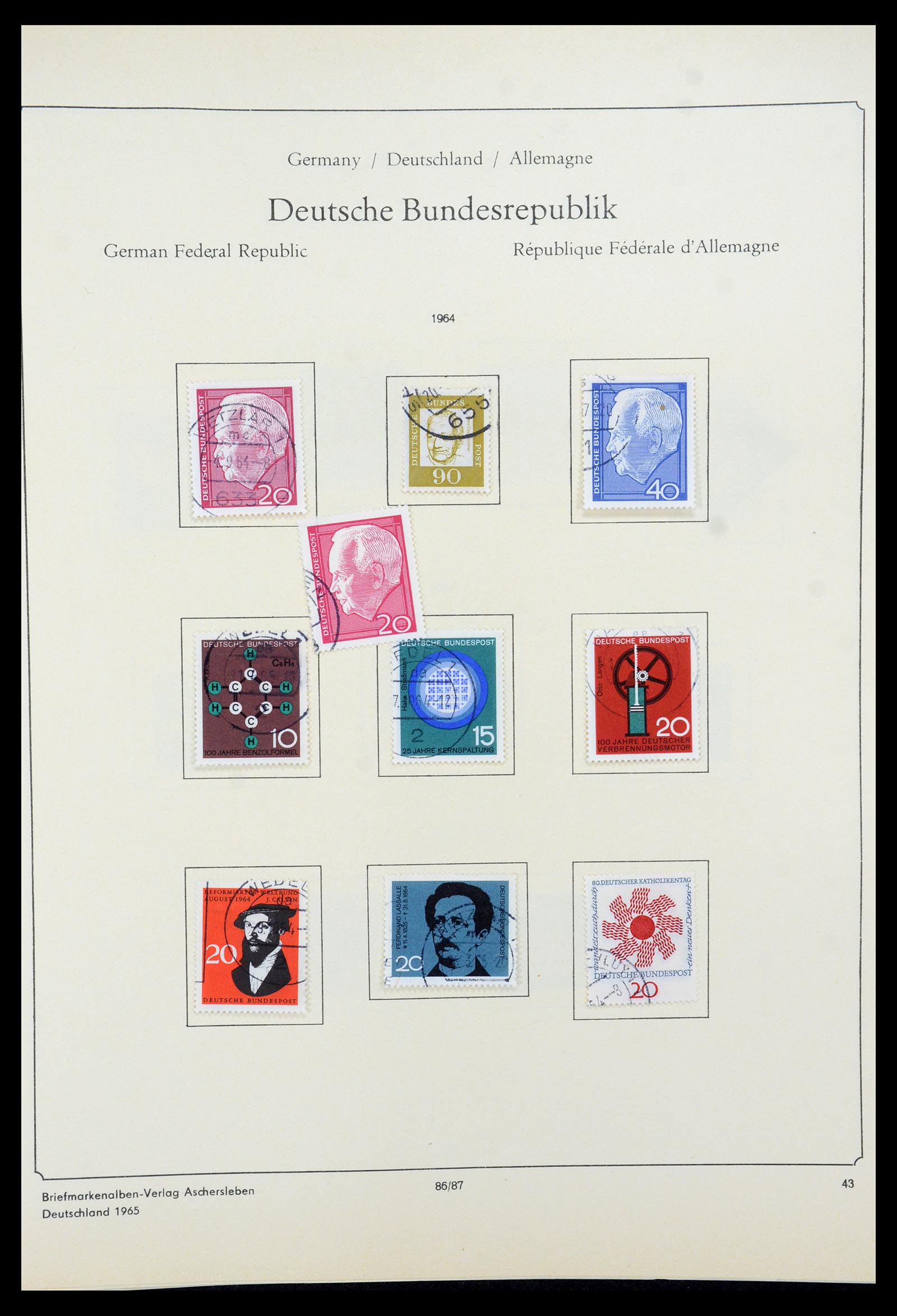 35548 054 - Postzegelverzameling 35548 Duitsland 1945-1989.