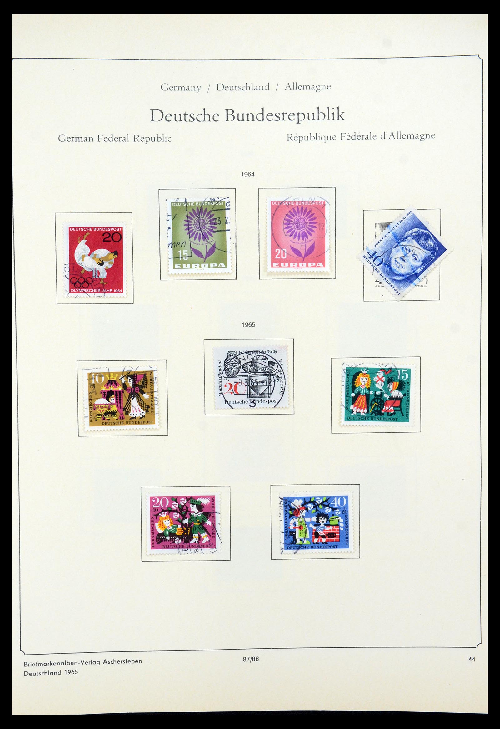 35548 055 - Postzegelverzameling 35548 Duitsland 1945-1989.