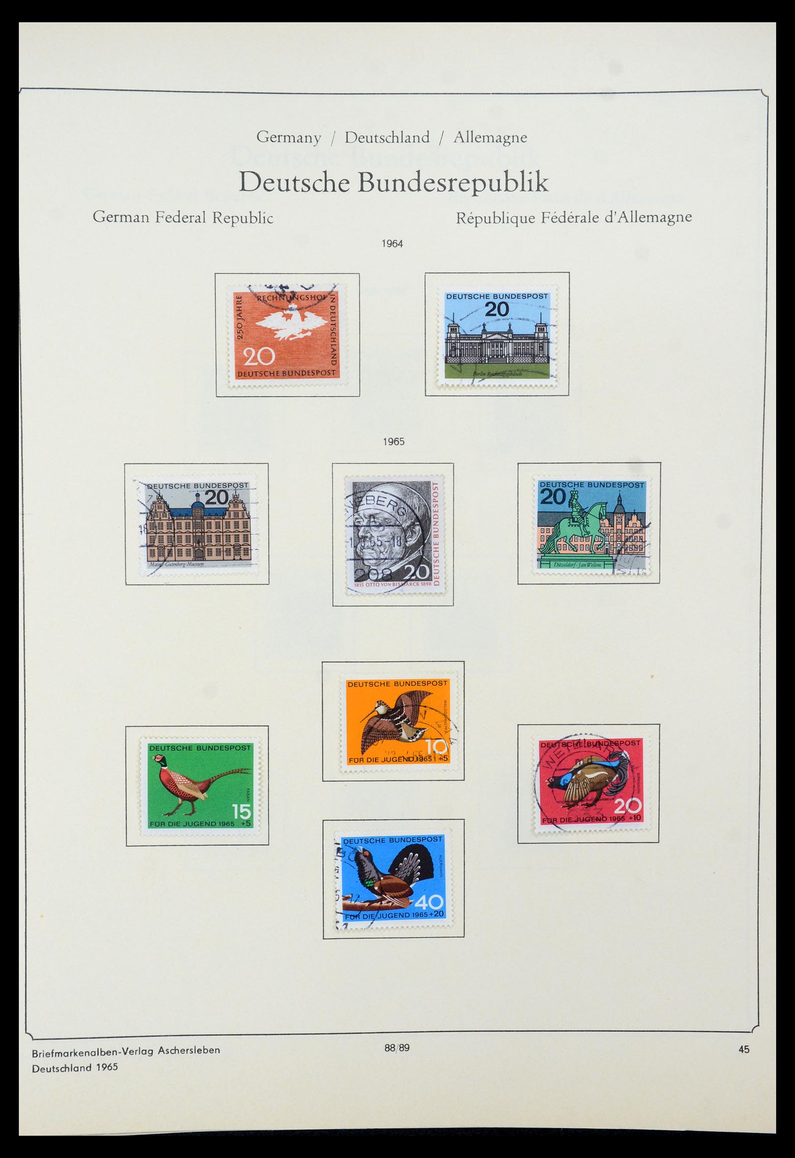 35548 056 - Postzegelverzameling 35548 Duitsland 1945-1989.