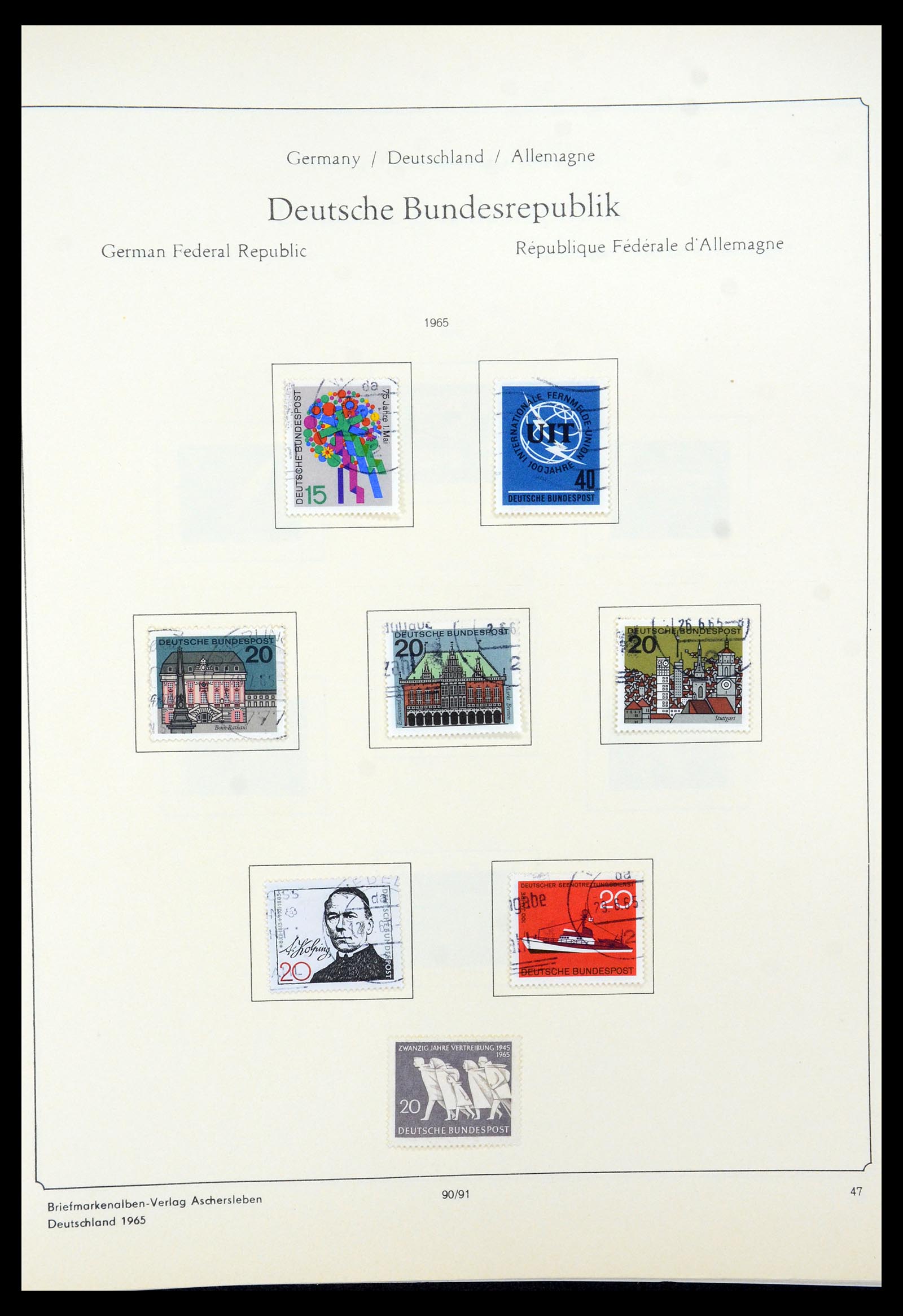 35548 058 - Postzegelverzameling 35548 Duitsland 1945-1989.