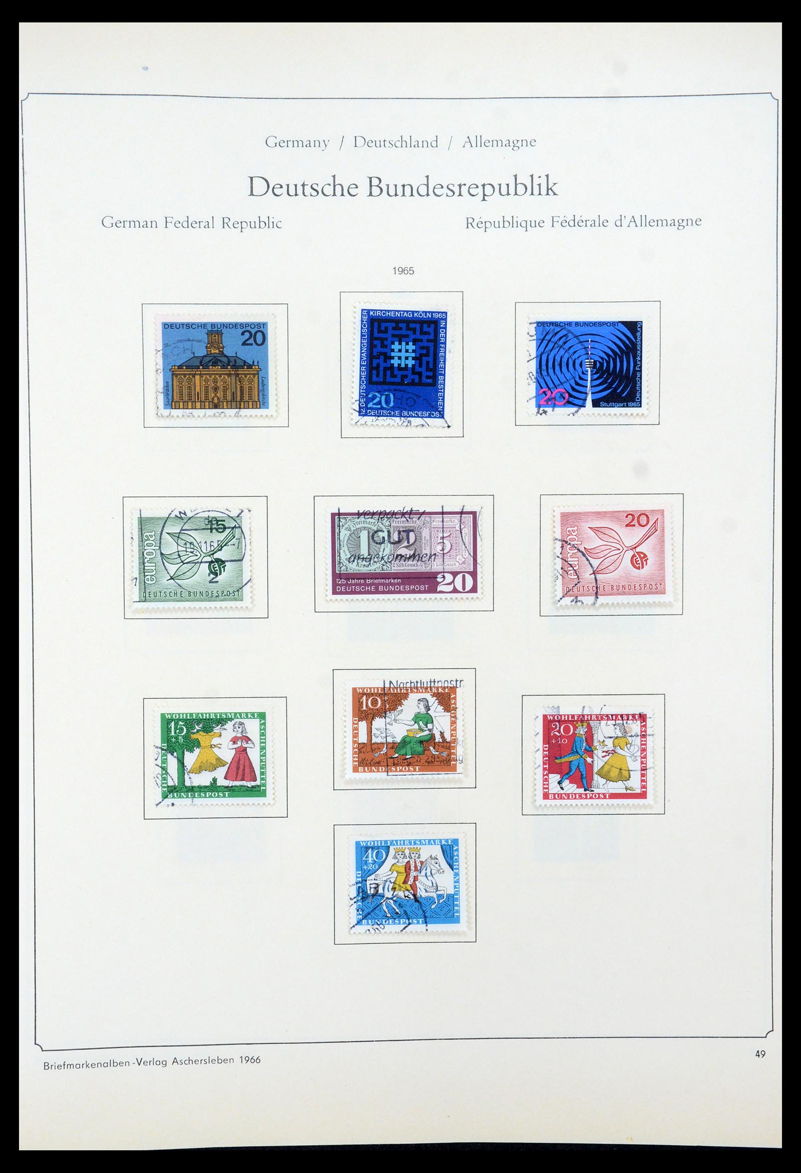 35548 060 - Postzegelverzameling 35548 Duitsland 1945-1989.
