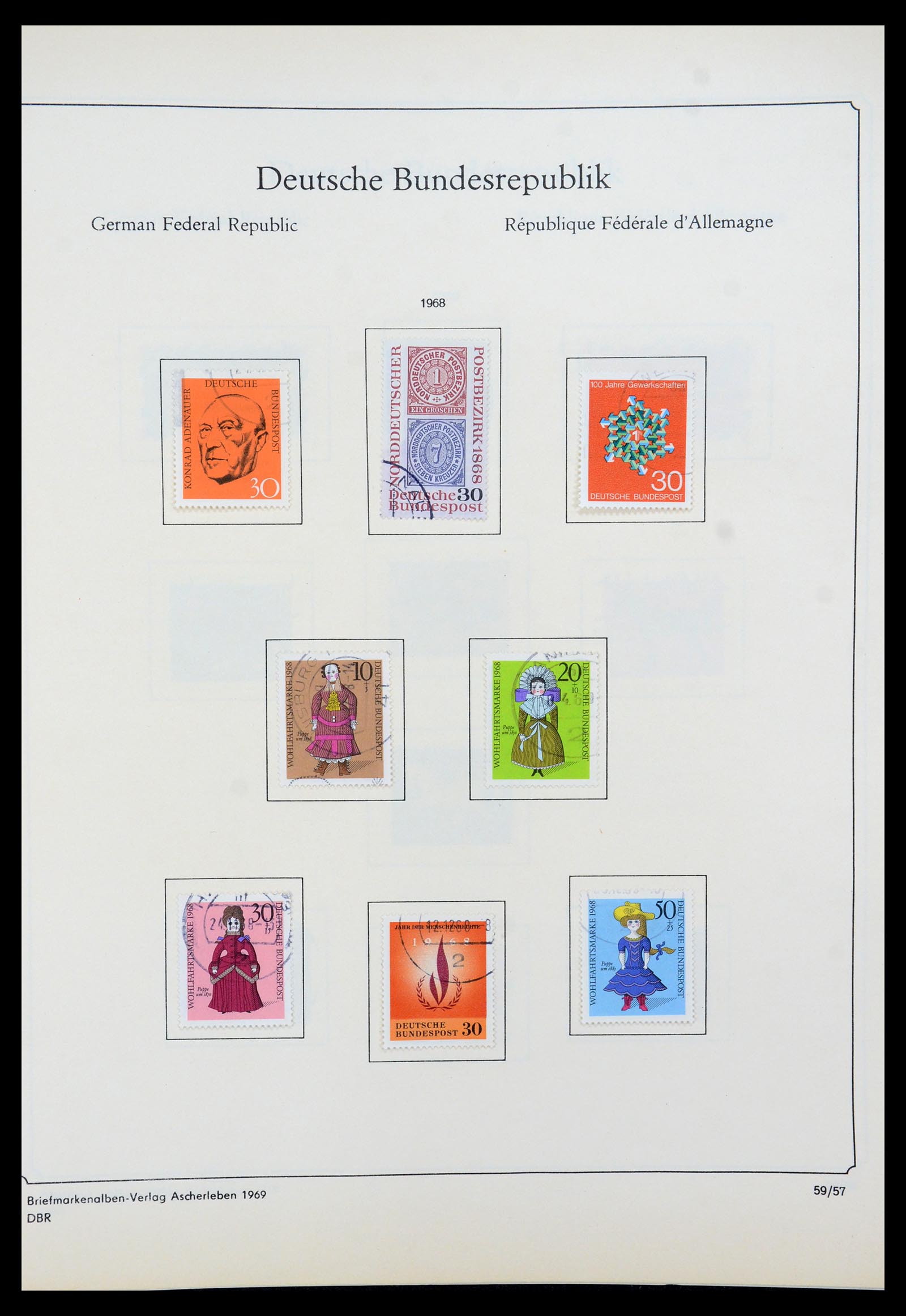 35548 070 - Postzegelverzameling 35548 Duitsland 1945-1989.