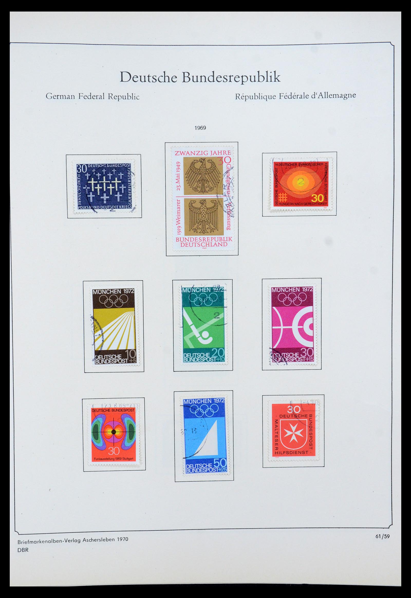 35548 072 - Postzegelverzameling 35548 Duitsland 1945-1989.