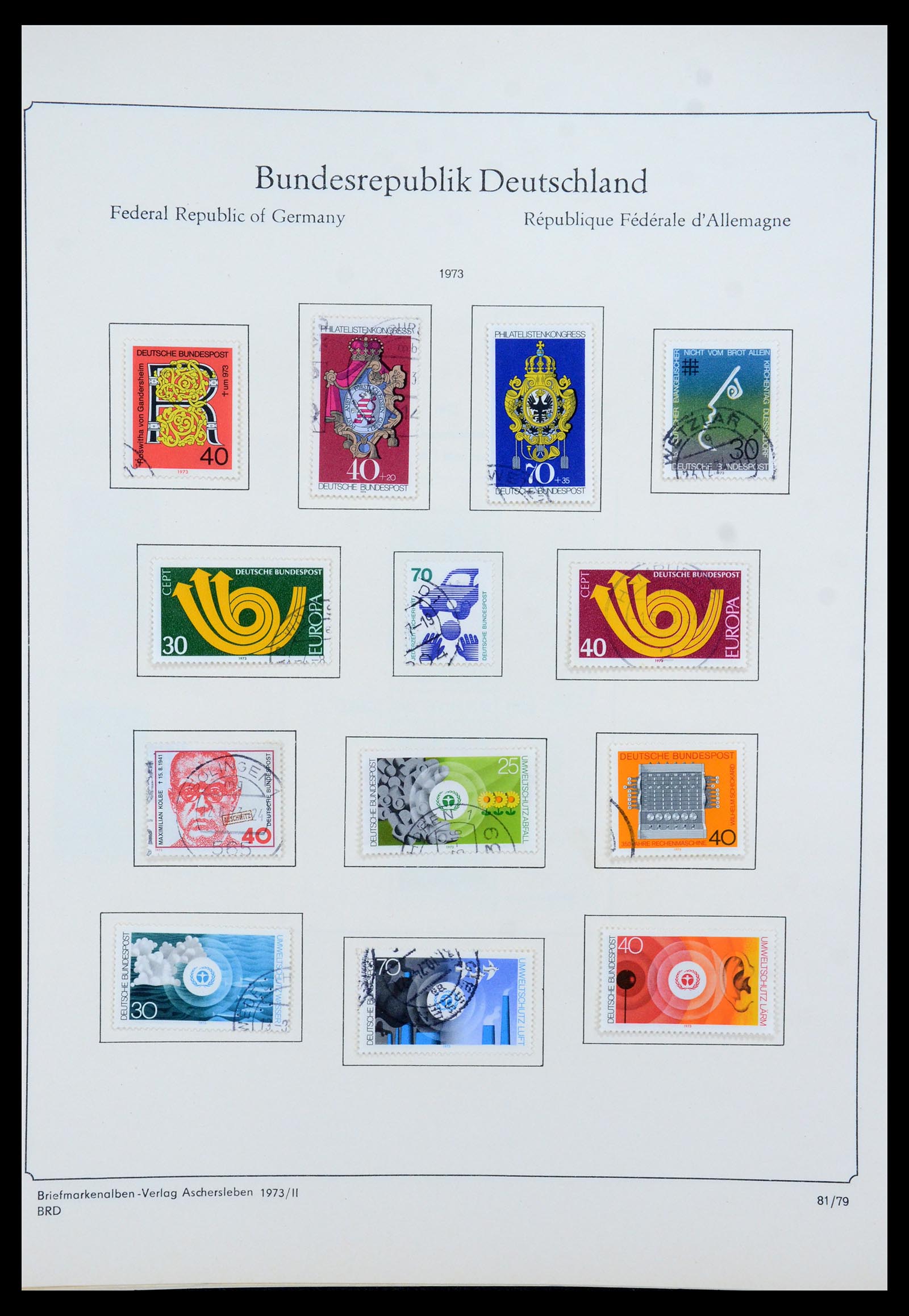35548 089 - Postzegelverzameling 35548 Duitsland 1945-1989.