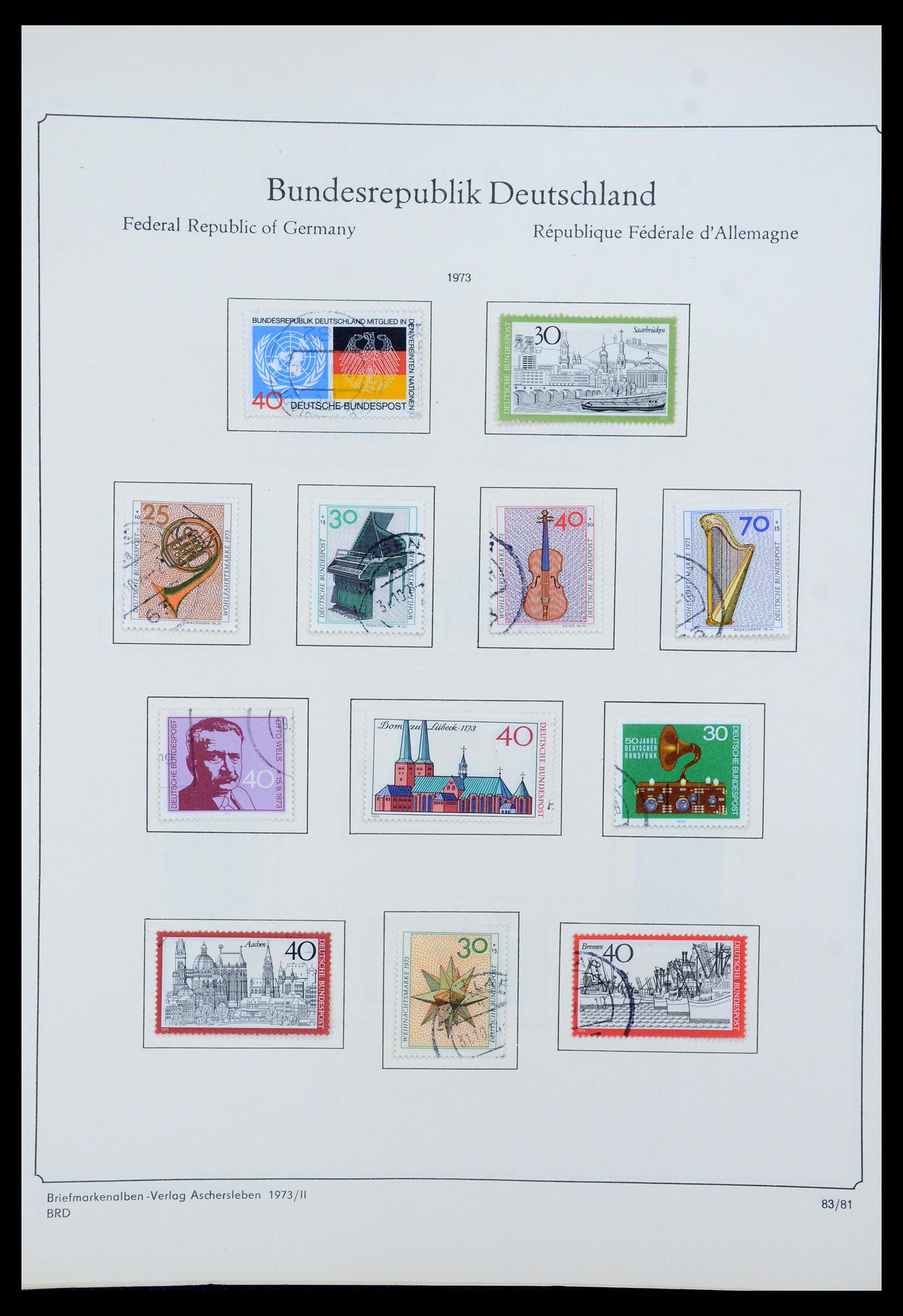 35548 091 - Postzegelverzameling 35548 Duitsland 1945-1989.