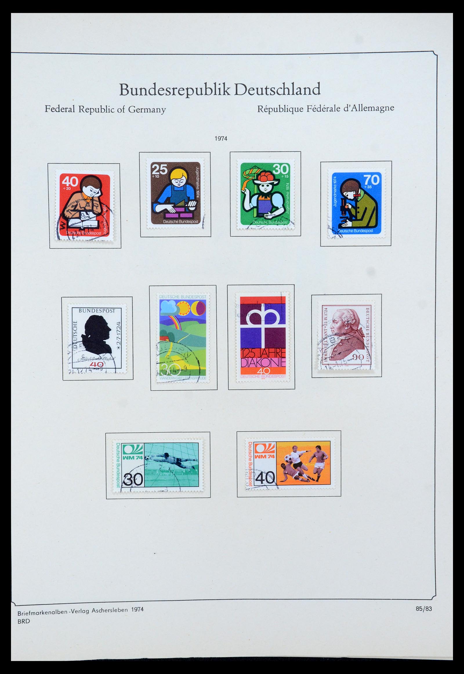 35548 093 - Postzegelverzameling 35548 Duitsland 1945-1989.