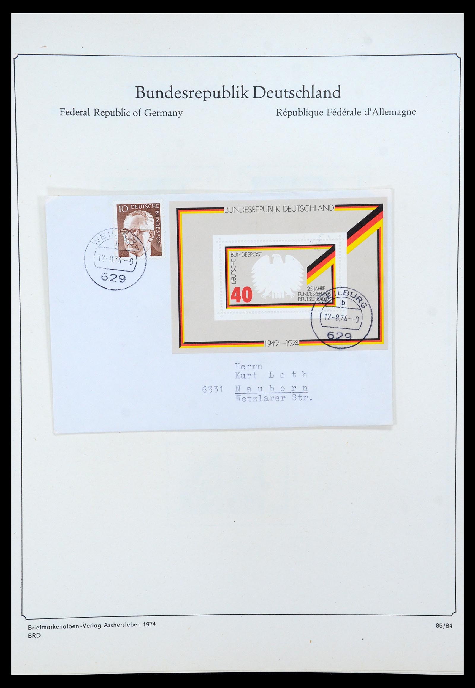35548 094 - Postzegelverzameling 35548 Duitsland 1945-1989.