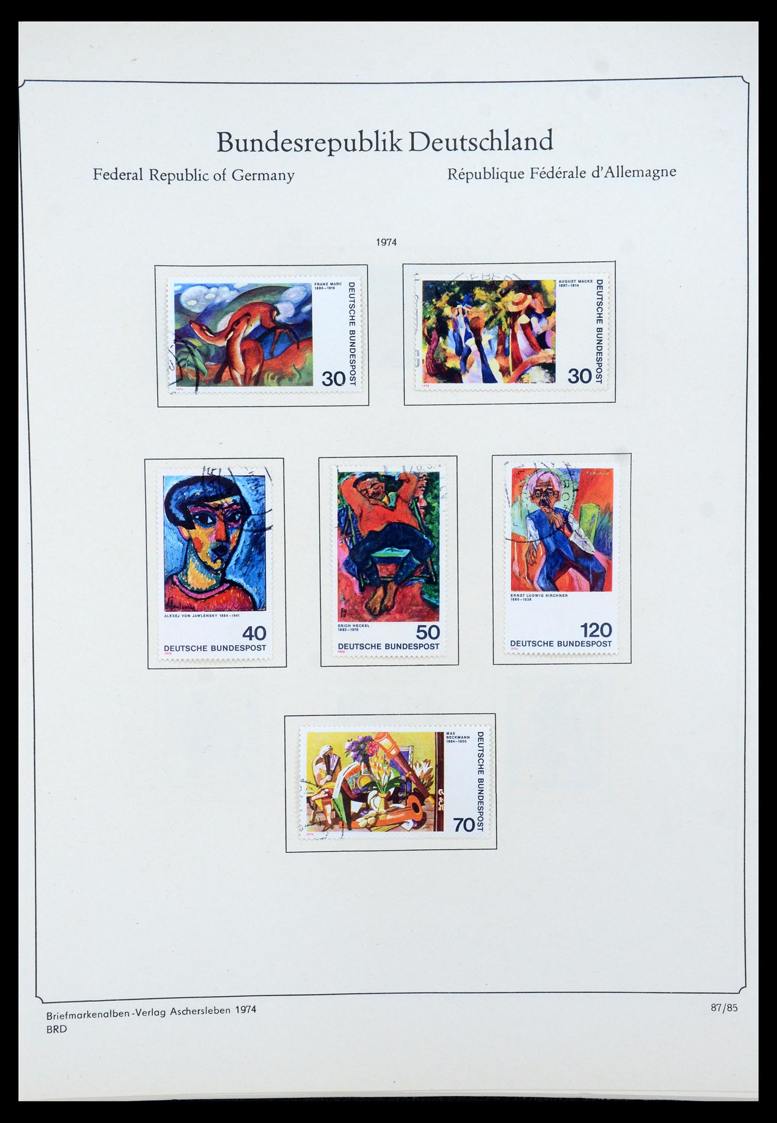 35548 095 - Postzegelverzameling 35548 Duitsland 1945-1989.