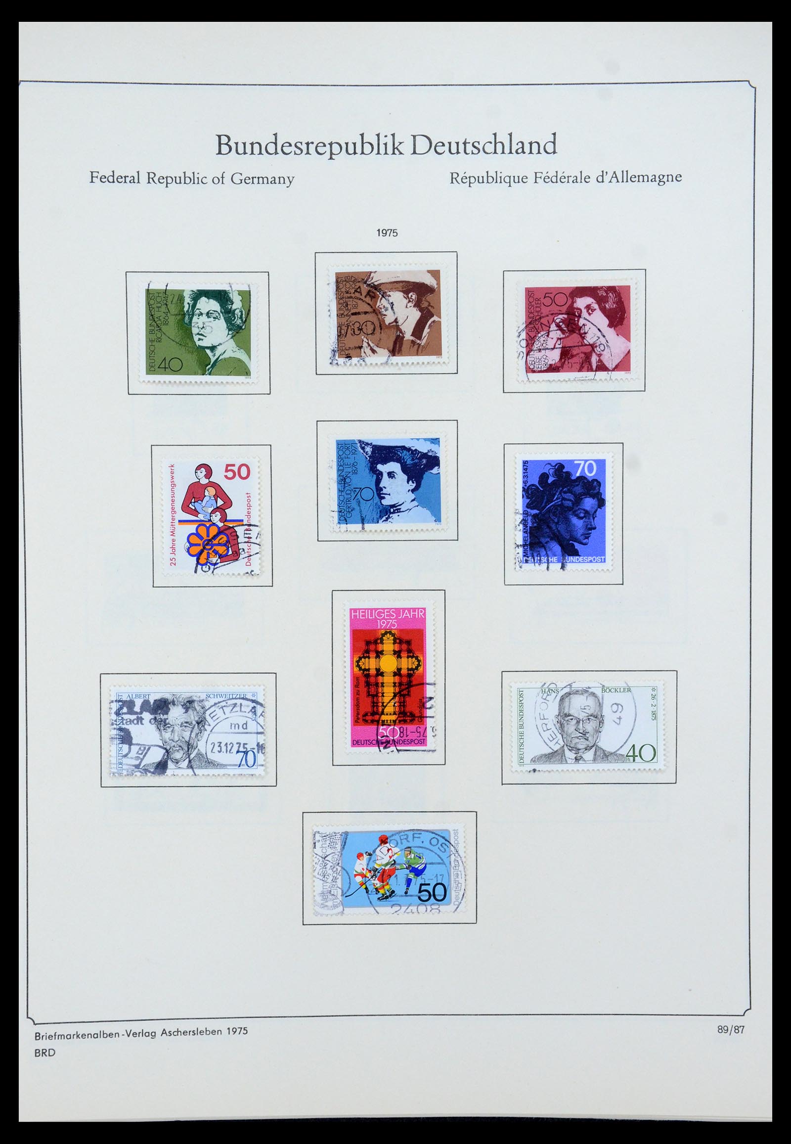 35548 097 - Postzegelverzameling 35548 Duitsland 1945-1989.