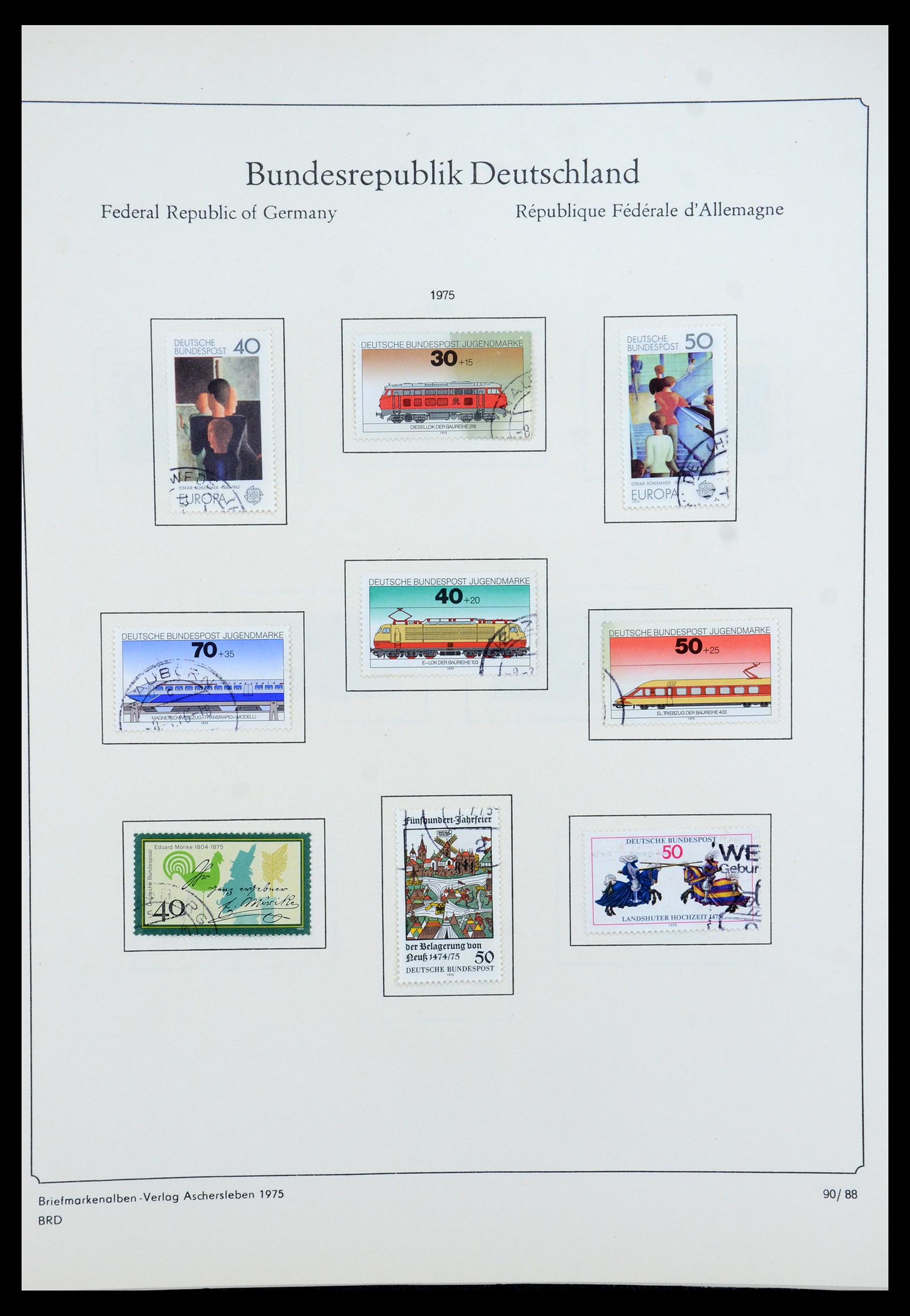 35548 098 - Postzegelverzameling 35548 Duitsland 1945-1989.