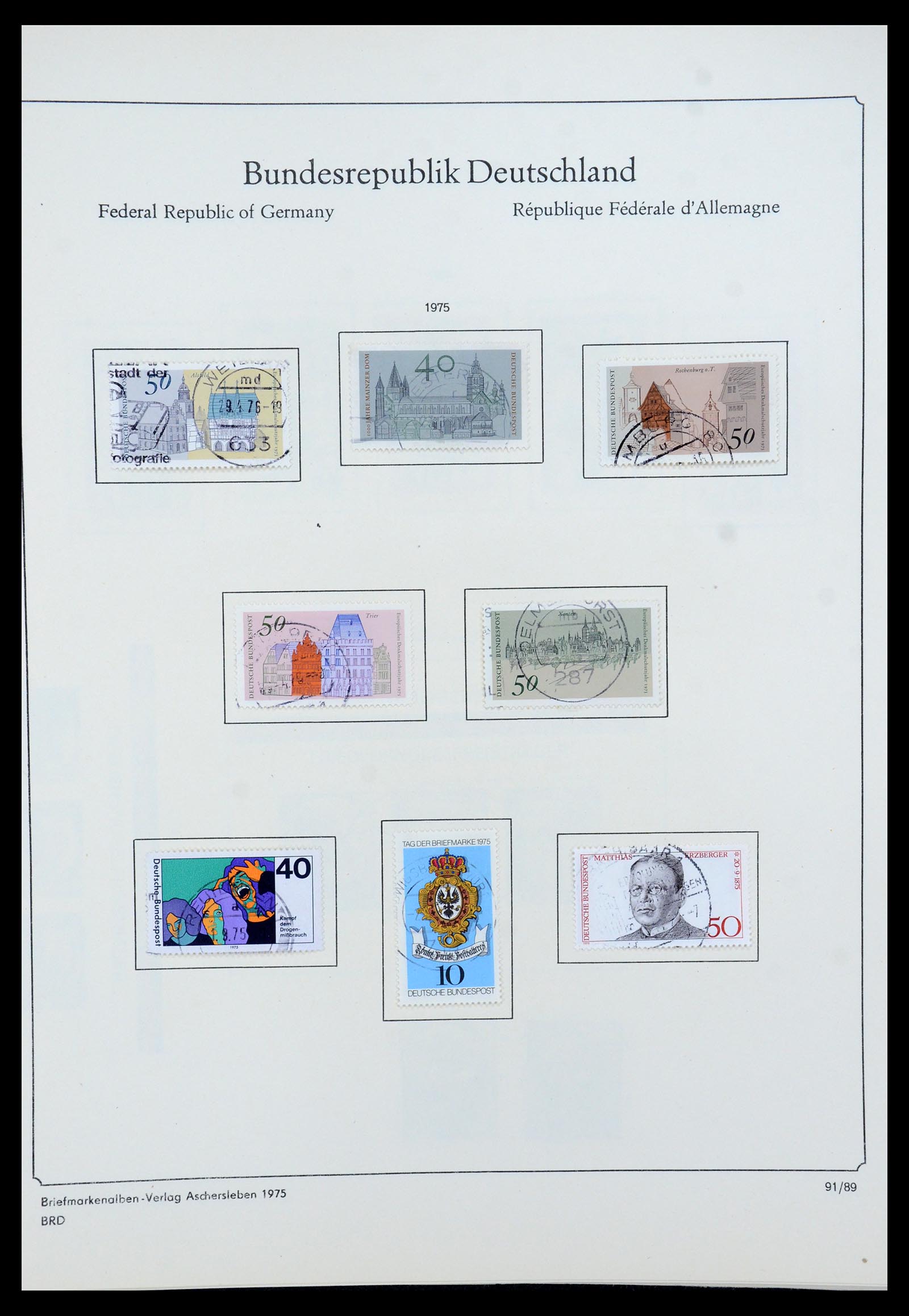 35548 099 - Postzegelverzameling 35548 Duitsland 1945-1989.