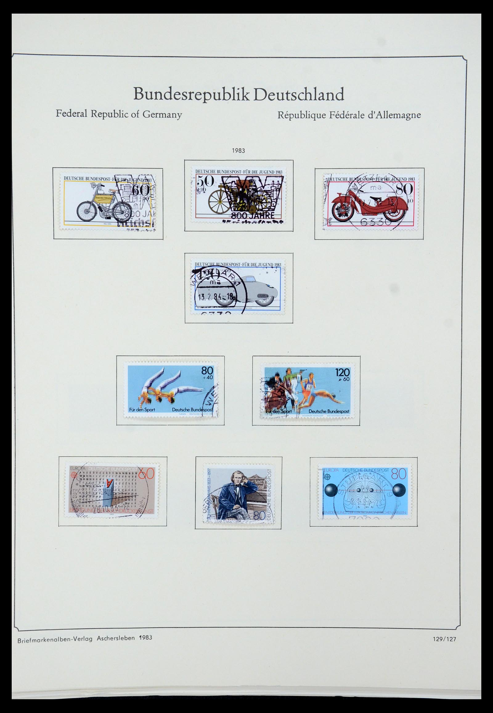 35548 134 - Postzegelverzameling 35548 Duitsland 1945-1989.