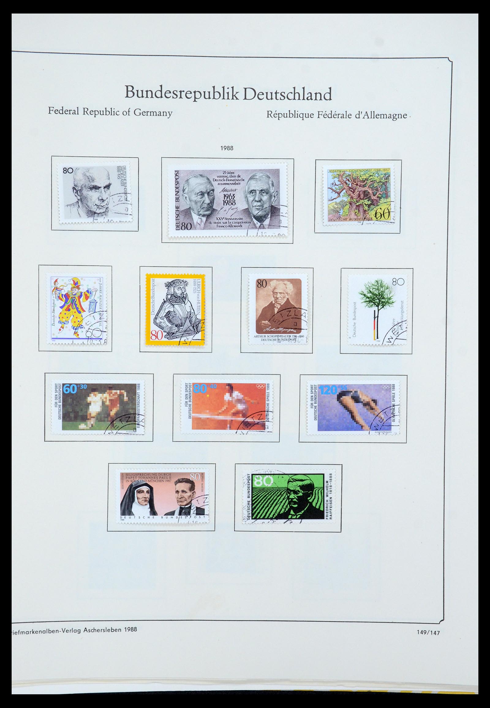 35548 154 - Postzegelverzameling 35548 Duitsland 1945-1989.