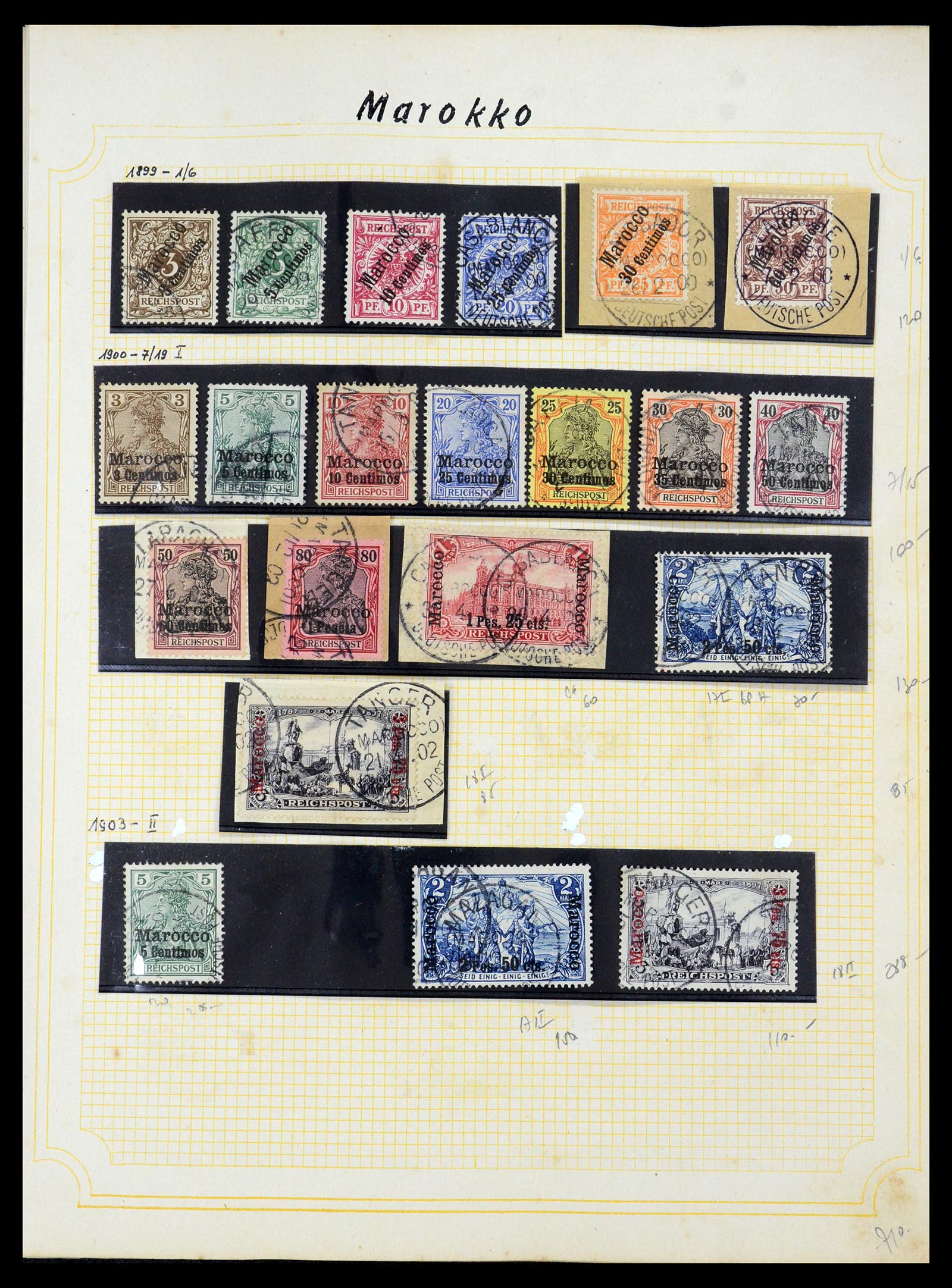 35550 005 - Postzegelverzameling 35550 Duitse koloniën 1889-1919.