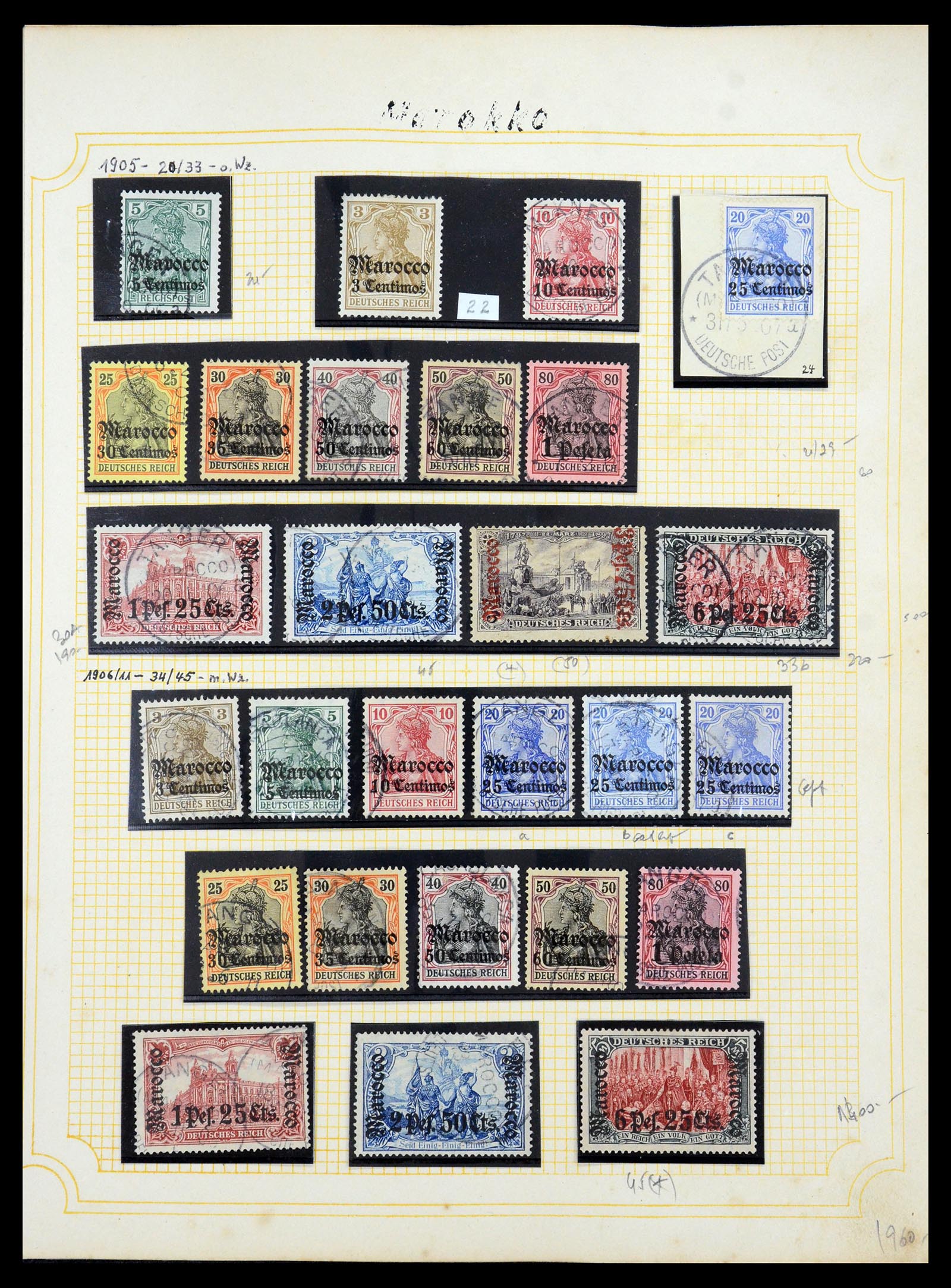 35550 006 - Postzegelverzameling 35550 Duitse koloniën 1889-1919.